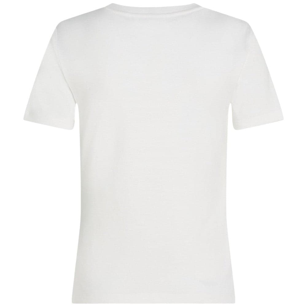 Tommy Hilfiger donna t-shirt bianca WW0WW40587 T-shirt Tommy Hilfiger