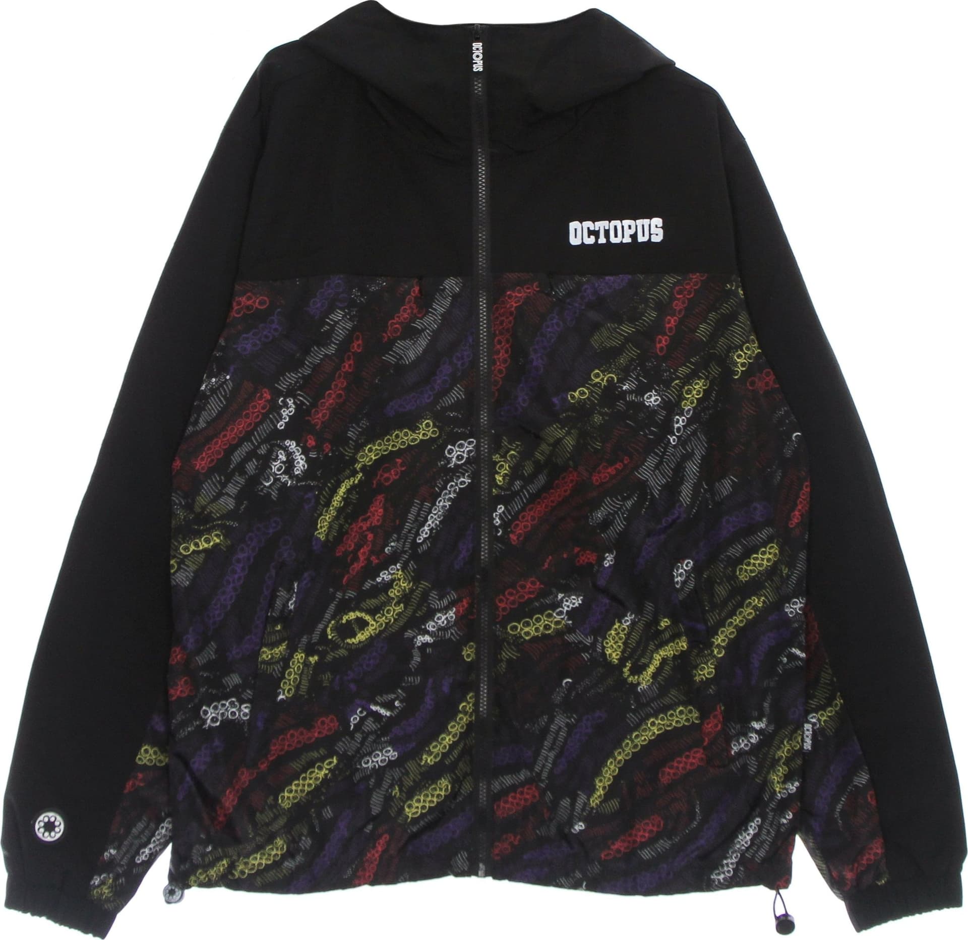 OCTOPUS Giacca a Vento Uomo Deco Hood Jacket Black