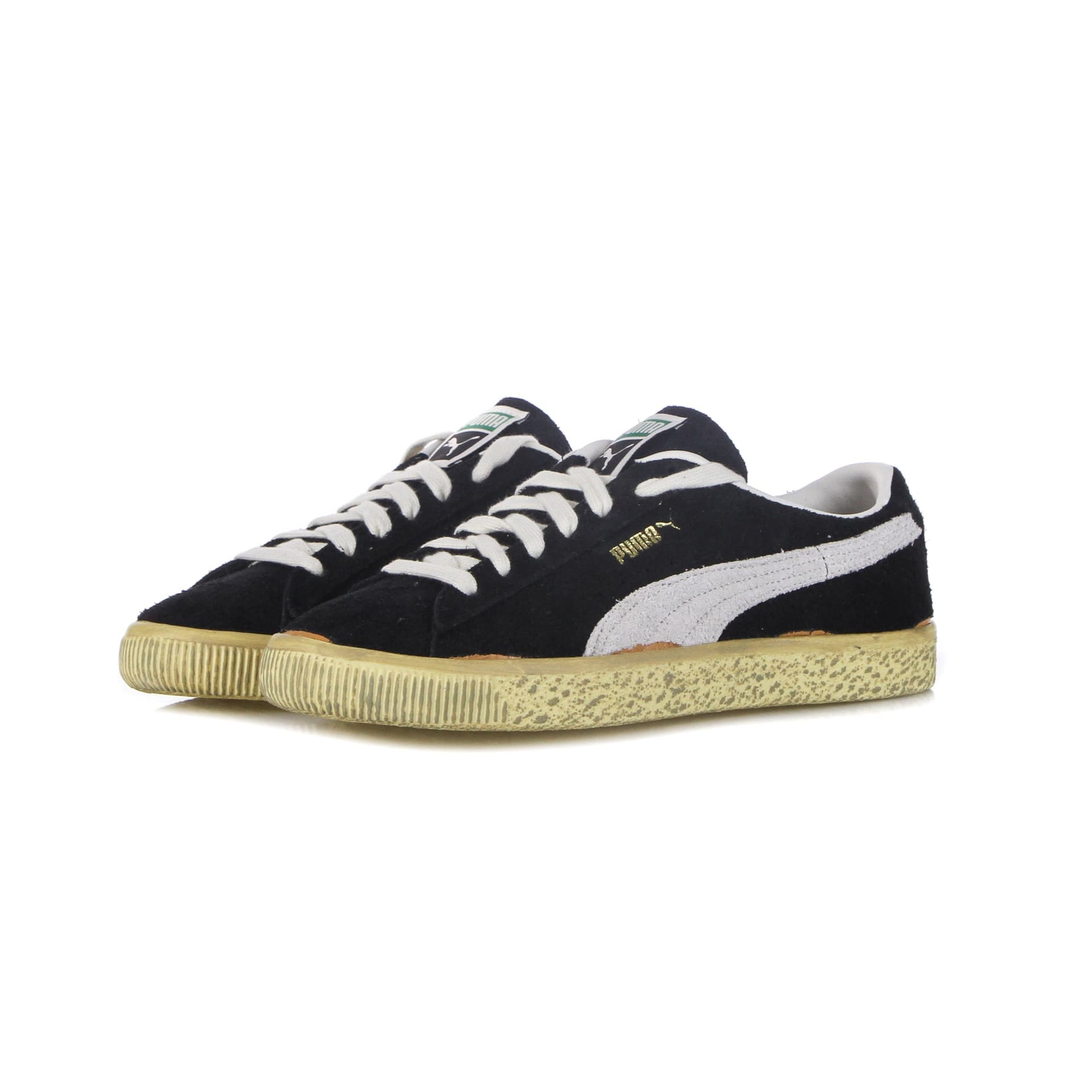PUMA Scarpa Bassa Uomo Suede Vtg the Never Worn Black/whisper White/mellow Yellow da uomo in Sneaker casual Drestige - Casamassima, commercioVirtuoso.it
