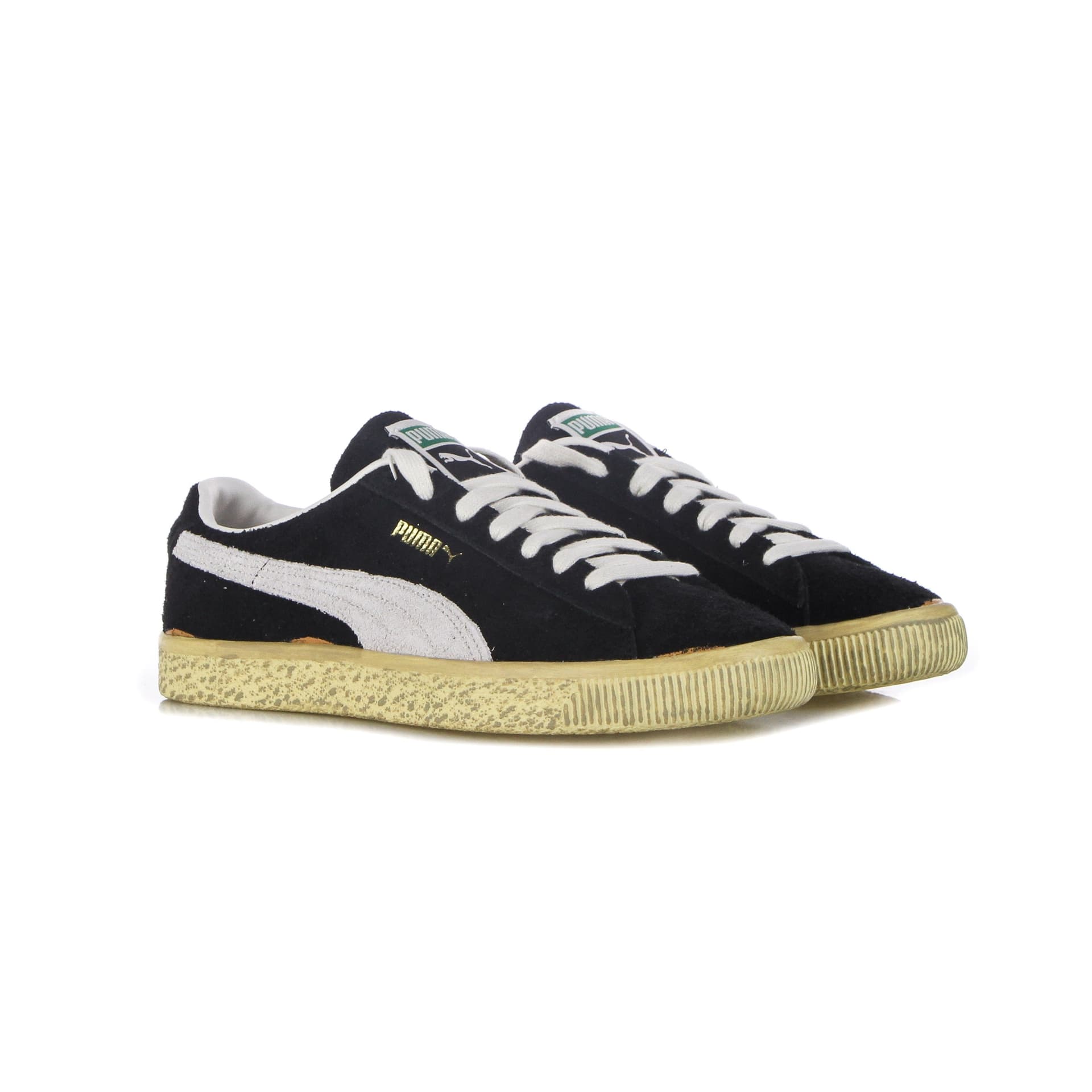 PUMA Scarpa Bassa Uomo Suede Vtg the Never Worn Black/whisper White/mellow Yellow da uomo in Sneaker casual Drestige - Casamassima, commercioVirtuoso.it