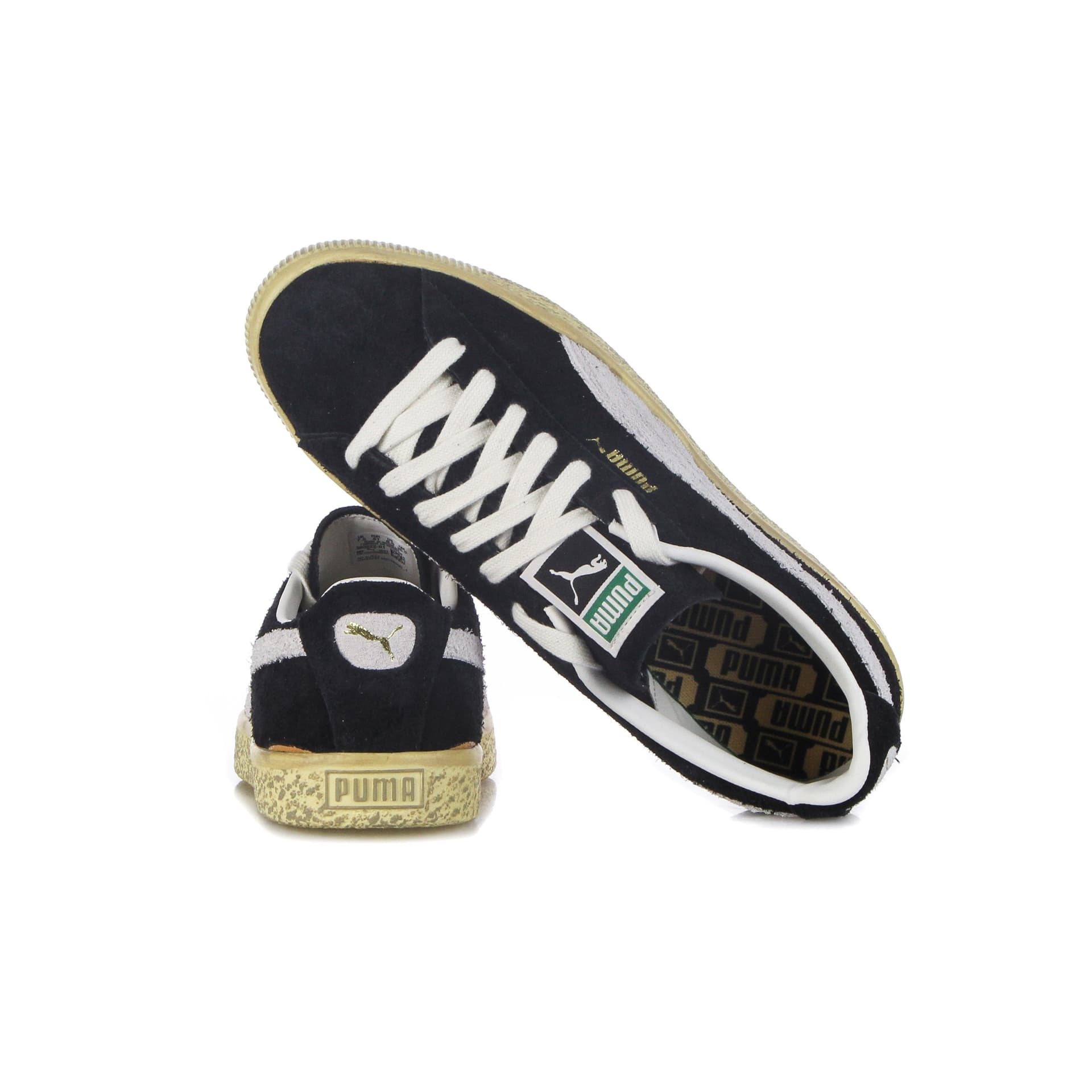 PUMA Scarpa Bassa Uomo Suede Vtg the Never Worn Black/whisper White/mellow Yellow da uomo in Sneaker casual Drestige - Casamassima, commercioVirtuoso.it