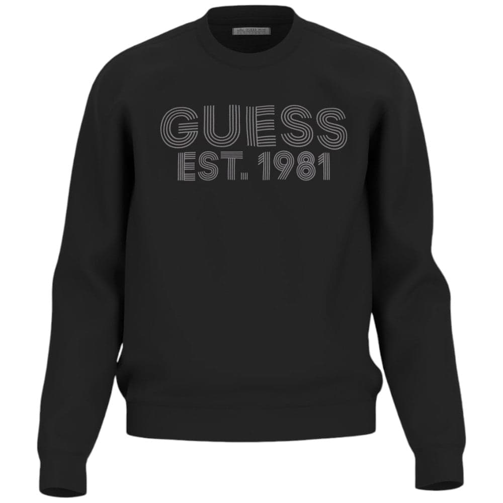 Guess felpa nera Beau M4YQ08 K9Z21