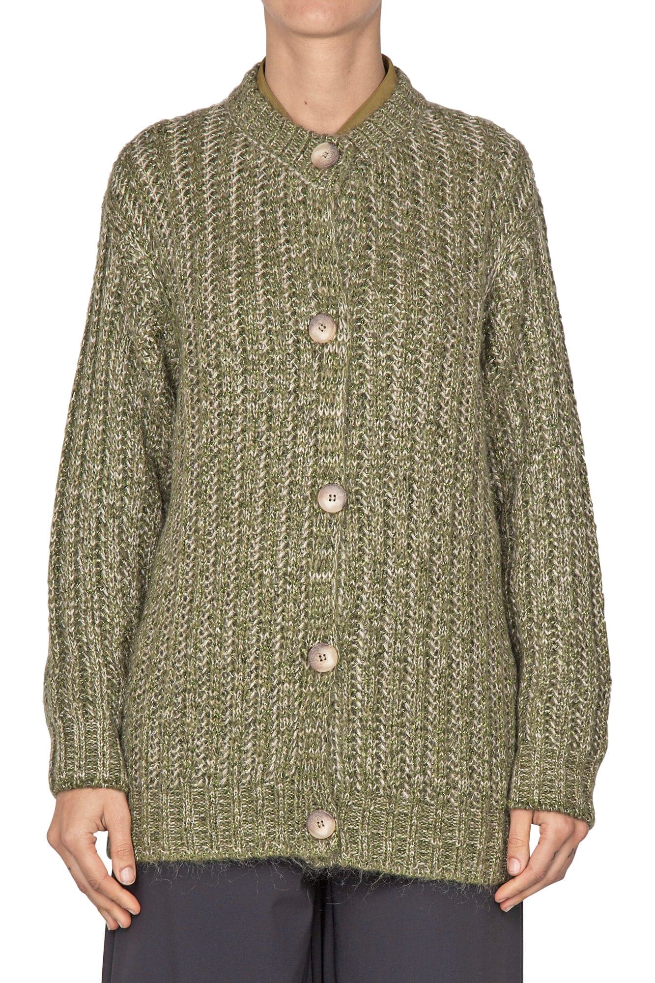 LA FEMME BLANCHE La Femme Blanche - Cardigan - 441809 - Verde da donna in Cardigan Drestige - Casamassima, commercioVirtuoso.it