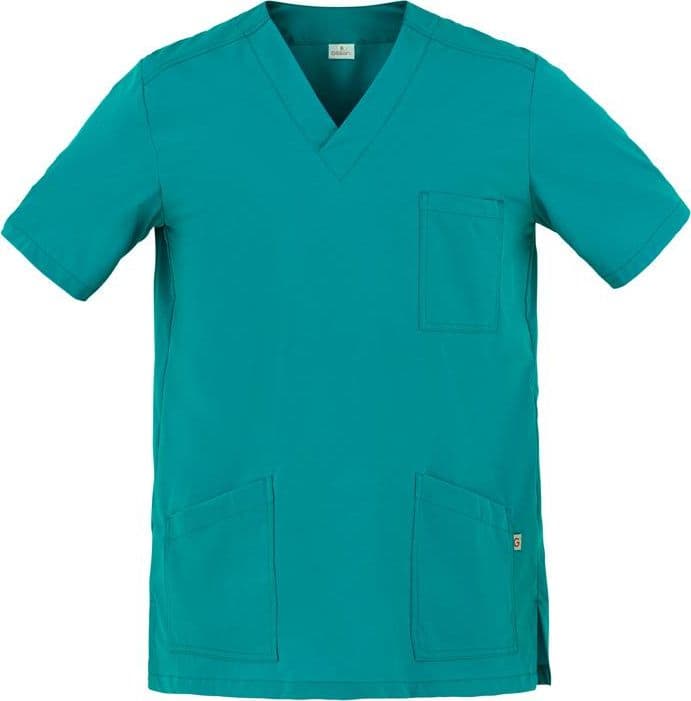 Casacca Flavio Verde Casacca Infermiere Medicale Collo a V No Stiro Microfibra Superleggera in Uniformi sanitarie - giacche Dresswork - Como, commercioVirtuoso.it