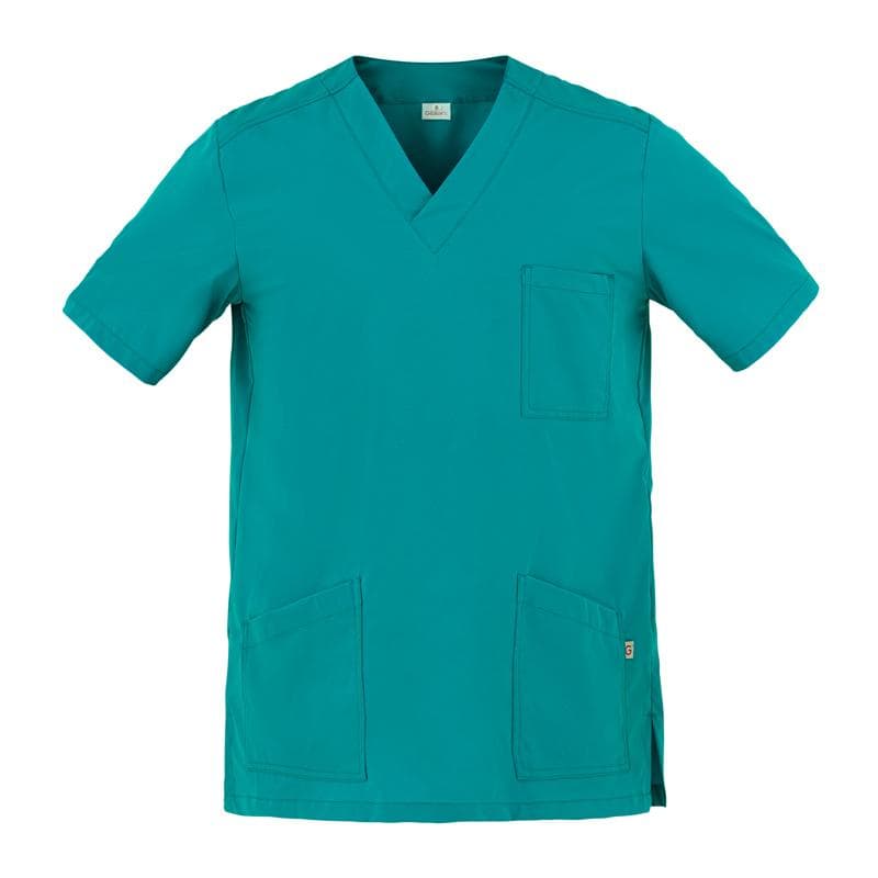 Casacca Flavio Verde Casacca Infermiere Medicale Collo a V No Stiro Microfibra Superleggera in Uniformi sanitarie - giacche Dresswork - Como, commercioVirtuoso.it