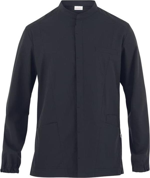 Casacca Luca Nero Casacca Infermiere Medicale Manica Lunga No Stiro Microfibra Superleggera in Uniformi sanitarie - giacche Dresswork - Como, commercioVirtuoso.it