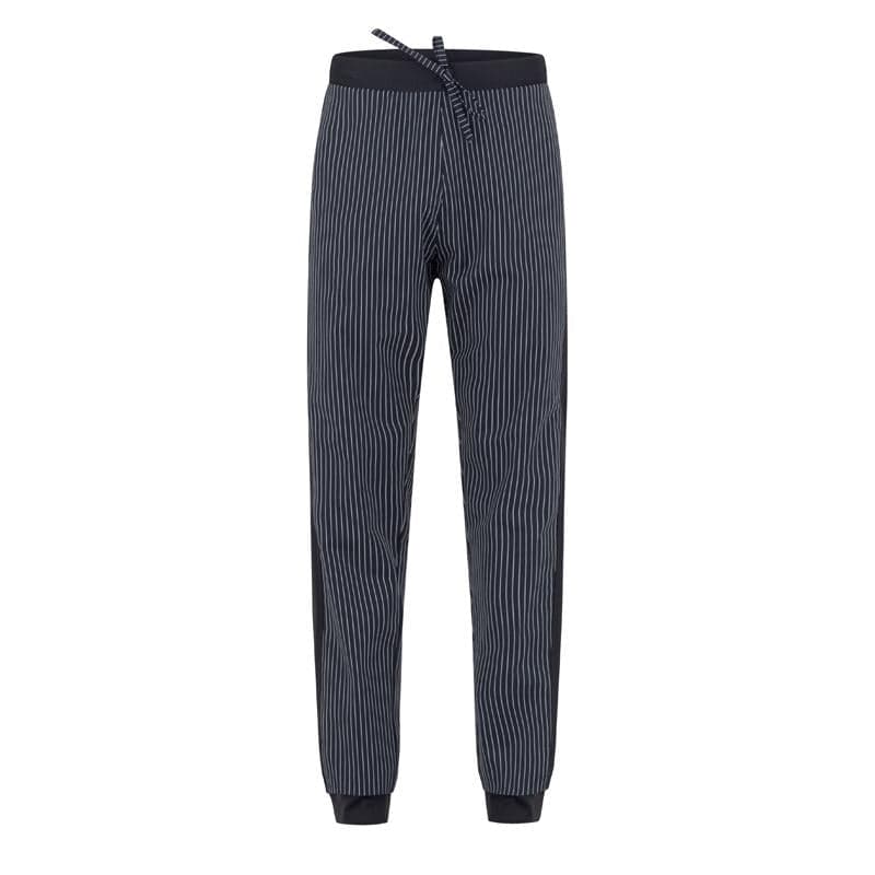 Pantalone Ivan Gessato Nero Pantalone Cuoco con Coulisse Elastici sulle Caviglie in Pantaloni da chef Dresswork - Como, commercioVirtuoso.it