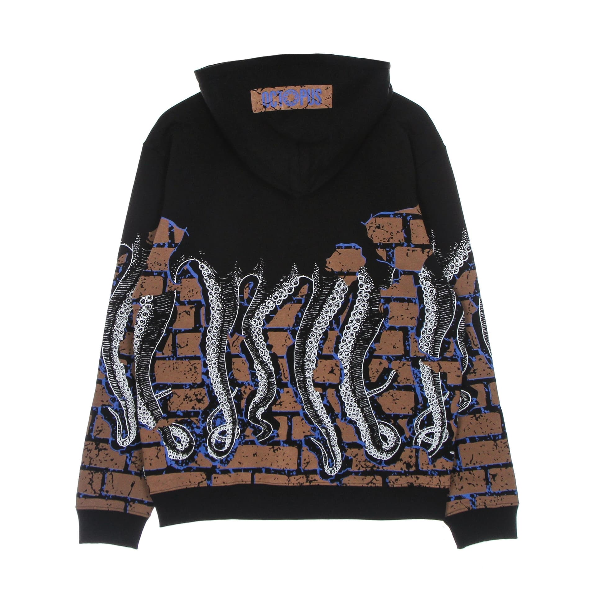 OCTOPUS Felpa Leggera Cappuccio Uomo Bricks Hoodie Black da uomo in Felpe con cappuccio Drestige - Casamassima, commercioVirtuoso.it