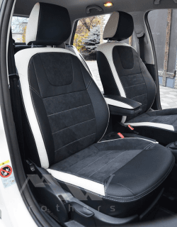 Coprisedili su misura per Skoda Fabia 3 (2015-2021), Leather style in Set per interni Autooggetti.it - Roma, commercioVirtuoso.it