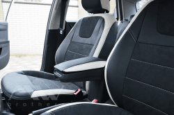 Coprisedili su misura per Skoda Fabia 3 (2015-2021), Leather style in Set per interni Autooggetti.it - Roma, commercioVirtuoso.it
