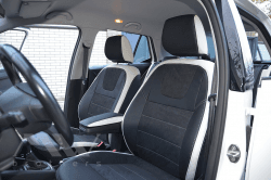 Coprisedili su misura per Skoda Fabia 3 (2015-2021), Leather style in Set per interni Autooggetti.it - Roma, commercioVirtuoso.it
