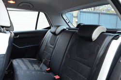 Coprisedili su misura per Skoda Fabia 3 (2015-2021), Leather style in Set per interni Autooggetti.it - Roma, commercioVirtuoso.it