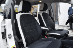Coprisedili su misura per Skoda Fabia 3 (2015-2021), Leather style in Set per interni Autooggetti.it - Roma, commercioVirtuoso.it