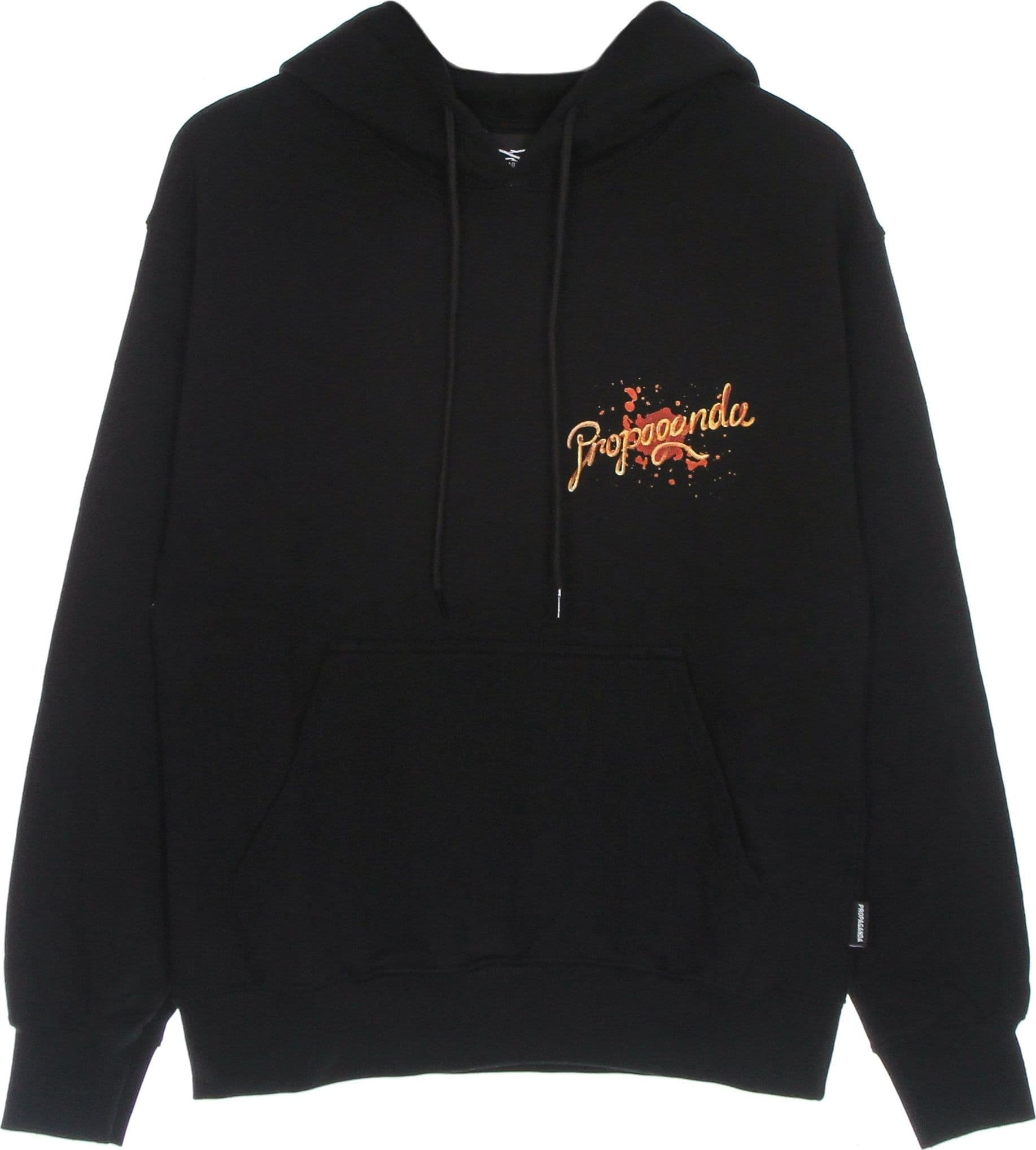 PROPAGANDA Felpa Leggera Cappuccio Uomo Spaghetti Hoodie Black da uomo in Felpe con cappuccio Drestige - Casamassima, commercioVirtuoso.it
