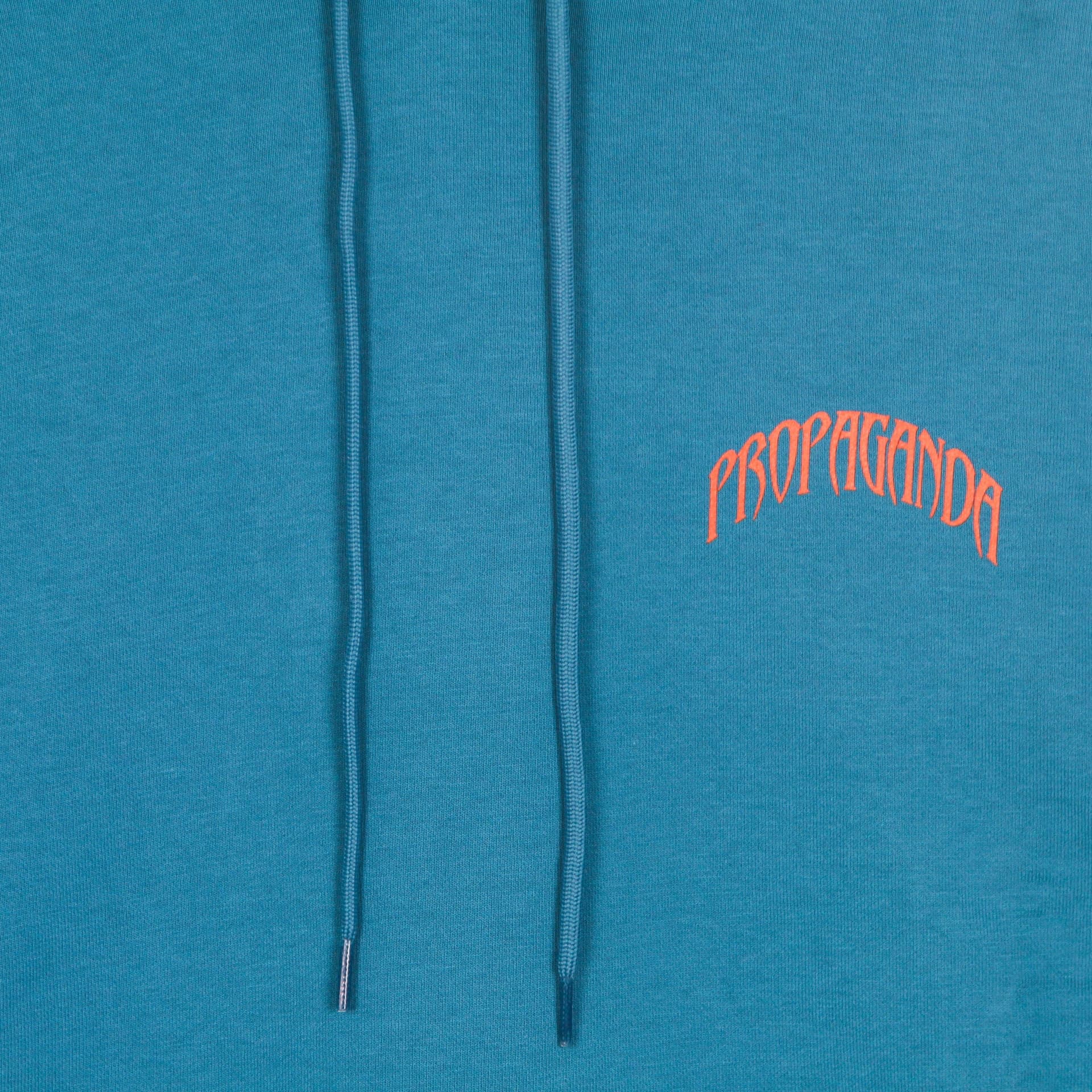 PROPAGANDA Felpa Leggera Cappuccio Uomo Grizzly Hoodie Turquoise da uomo in Felpe con cappuccio Drestige - Casamassima, commercioVirtuoso.it