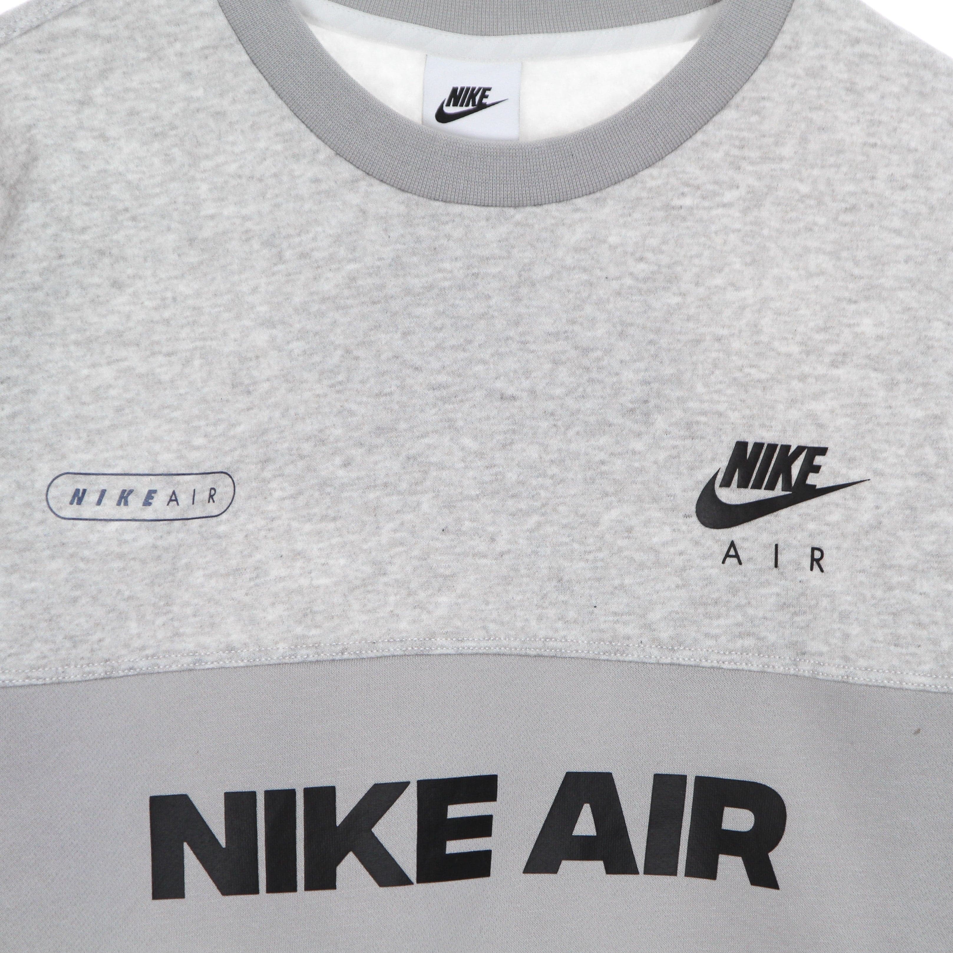Nike Felpa Girocollo Uomo Sportswear Air Brushed-back Crew Lt Iron Ore/htr/phantom/black da uomo in Felpe senza cappuccio Drestige - Casamassima, commercioVirtuoso.it