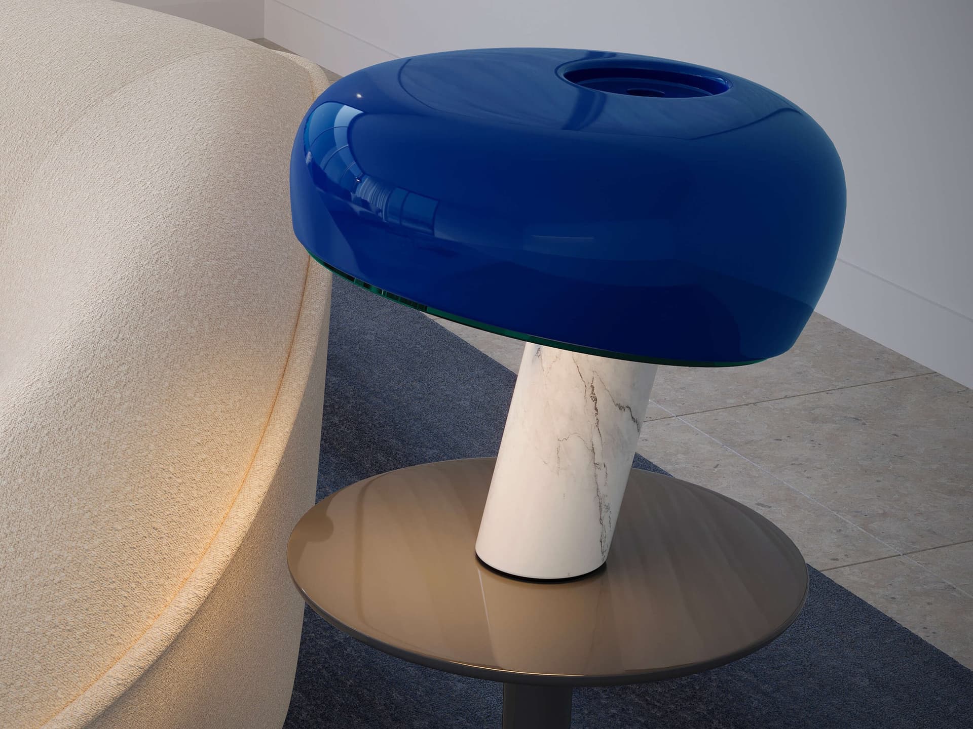 Flos Snoopy Navy Blue Lampada da Tavolo in Lampade da tavolo e abat-jour Brilla Luce - Sarzana, commercioVirtuoso.it