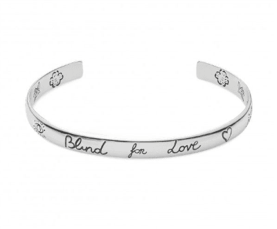 Gucci Bracciale in argento "Blind for Love"