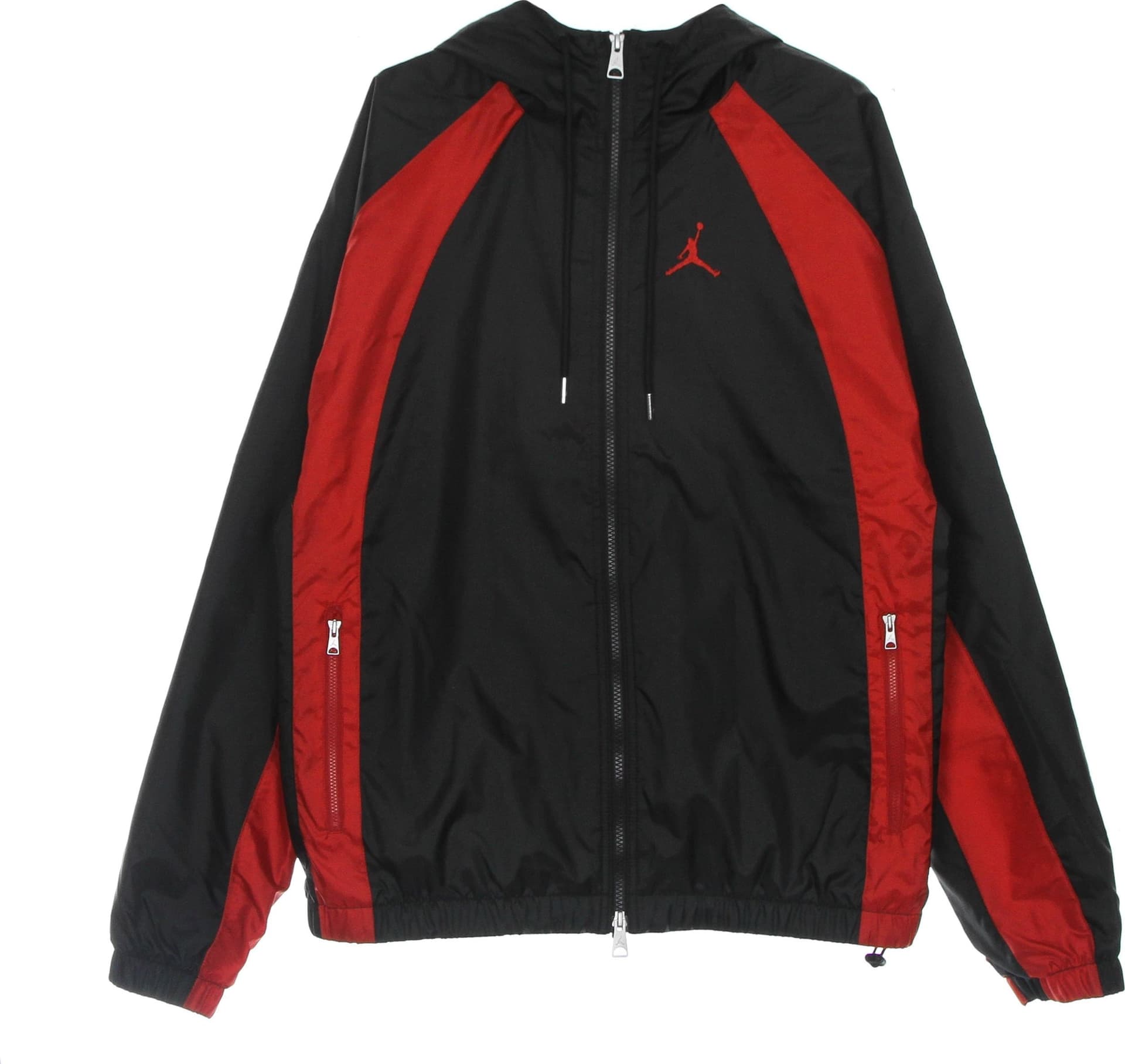 JORDAN Giacca a Vento Uomo Essentials Woven Jacket Black/gym Red