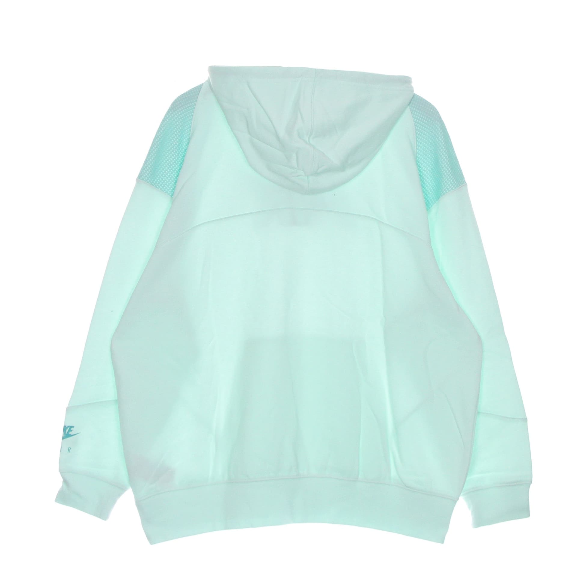Nike Felpa Leggera Cappuccio Donna Sportswear Air Fleece Hoodie Barely Green/light Dew/washed Teal da donna in Felpe con cappuccio Drestige - Casamassima, commercioVirtuoso.it