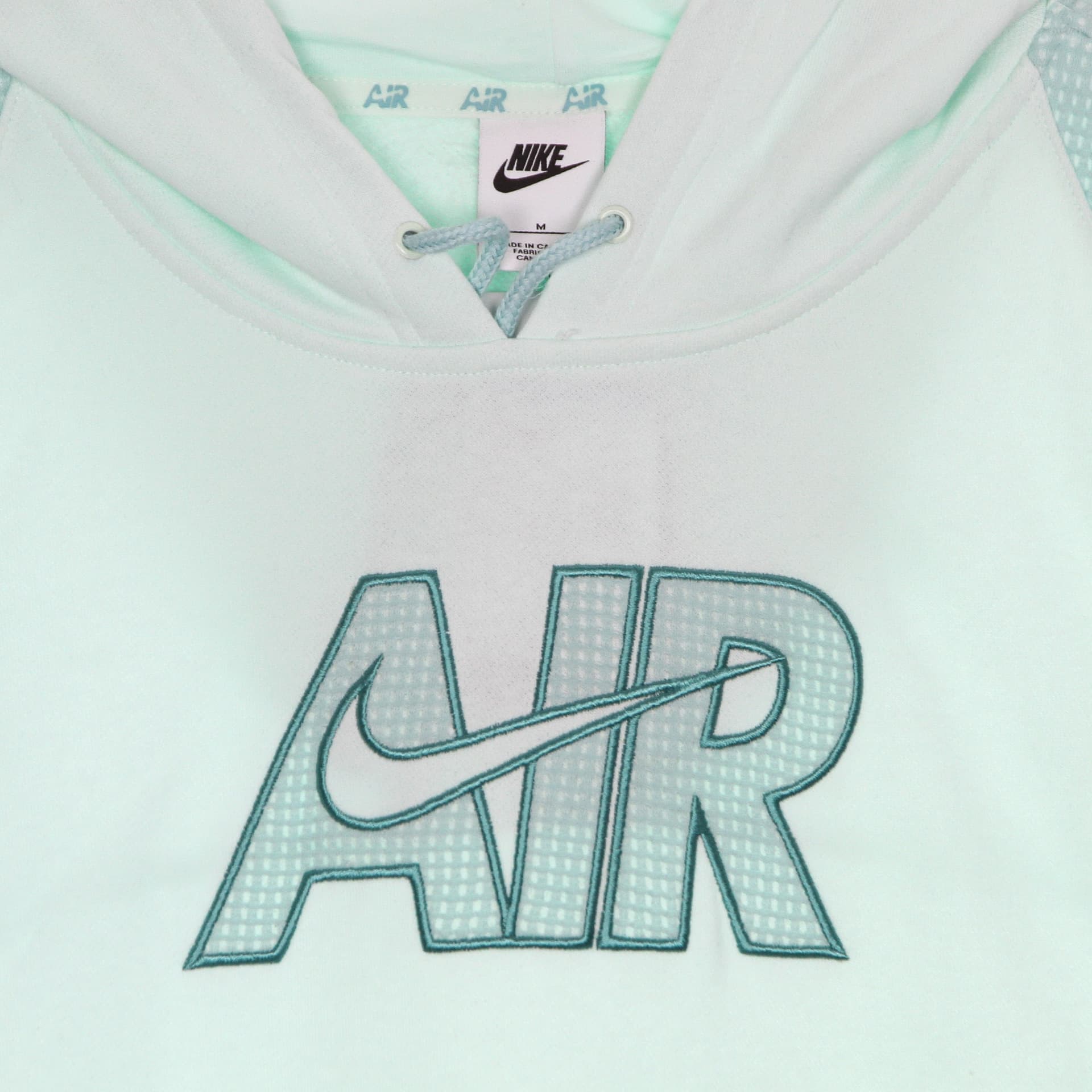 Nike Felpa Leggera Cappuccio Donna Sportswear Air Fleece Hoodie Barely Green/light Dew/washed Teal da donna in Felpe con cappuccio Drestige - Casamassima, commercioVirtuoso.it