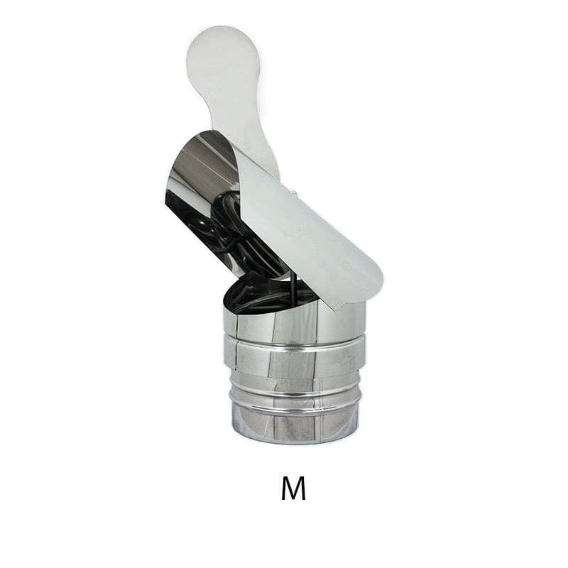 Fumaiolo gallo da 230mm in acciaio inox base tonda innesto M maschio in Fumaioli Aloiserw.com - Altomonte, commercioVirtuoso.it