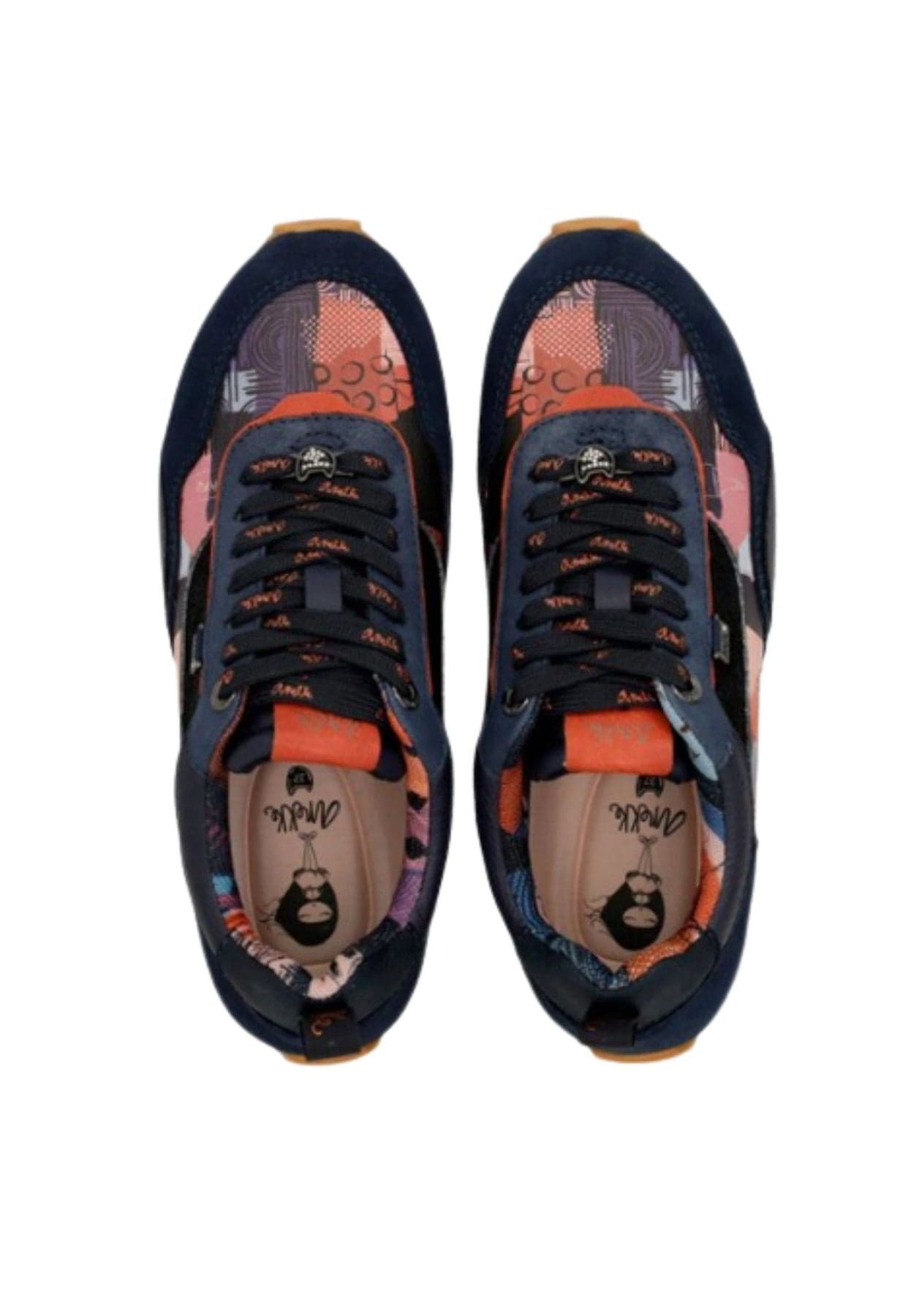 Anekke Scarpe Navy Blue Palette Patterned Sports Sneakers da donna in Sneaker casual Drestige - Casamassima, commercioVirtuoso.it