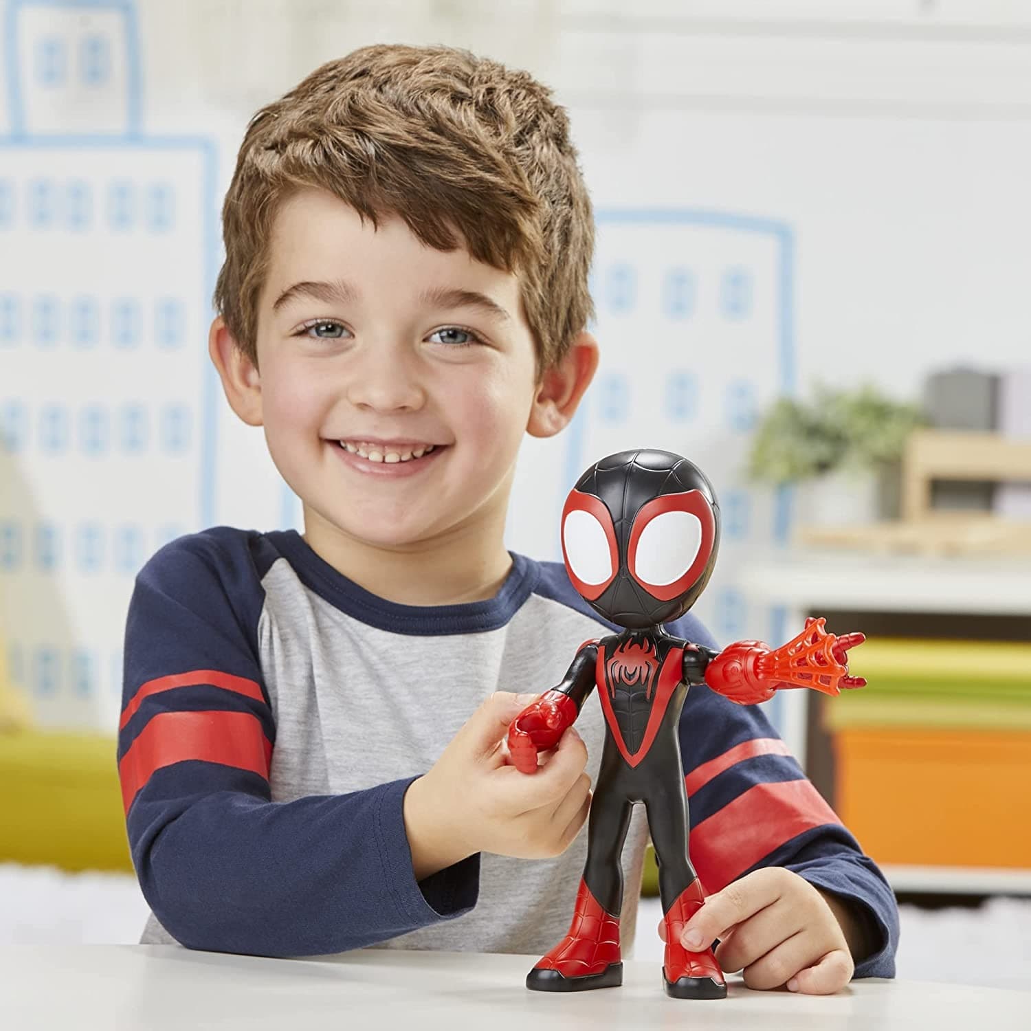 Marvel Spidey e I Suoi Fantastici Amici - Supersized Miles Morales 22,5 cm in Personaggi d'azione Centro Bimbo - Siderno, commercioVirtuoso.it