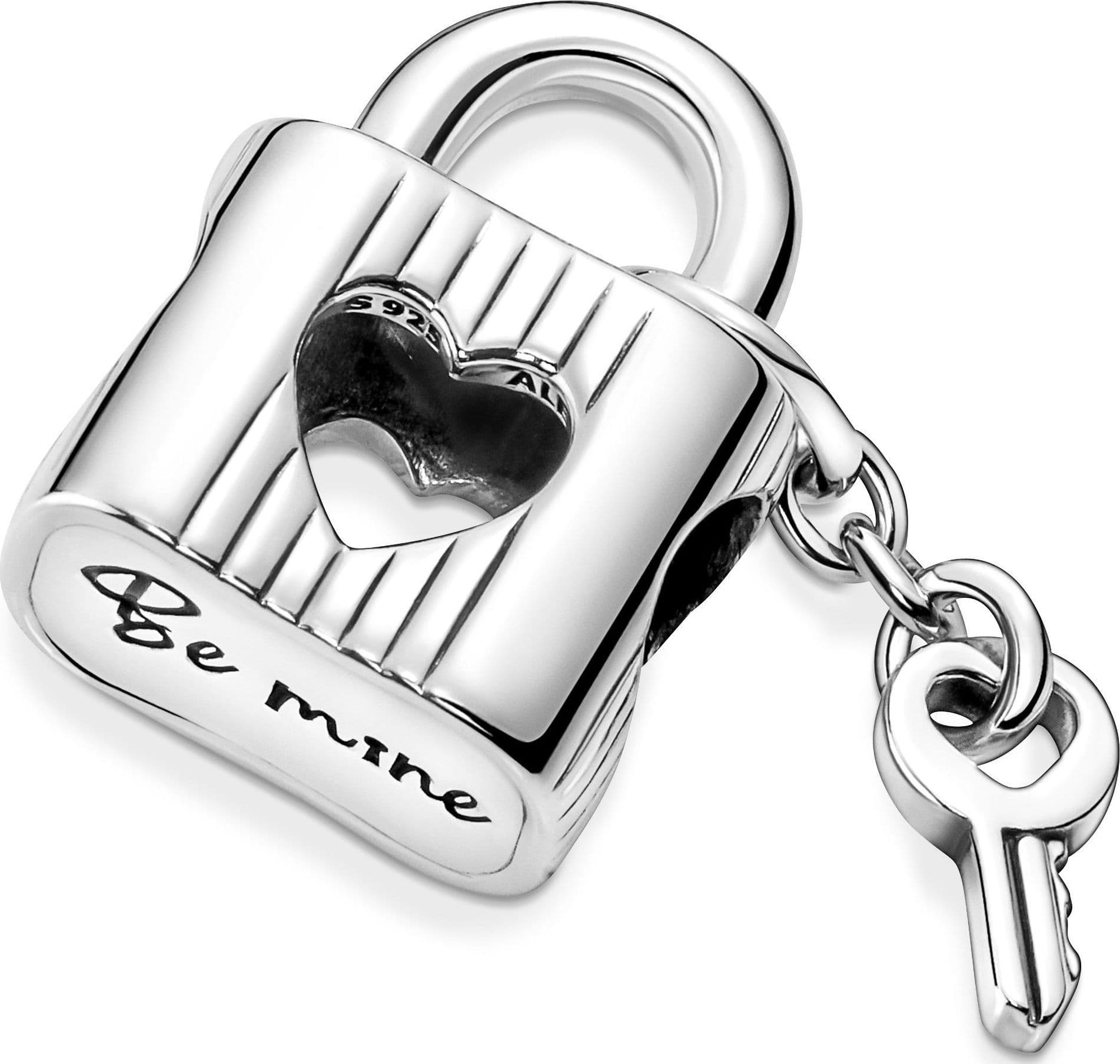 PANDORA - Charm Lucchetto & Chiave "Be Mine" in Bead Charm Alba Gioielli - Casoria, commercioVirtuoso.it