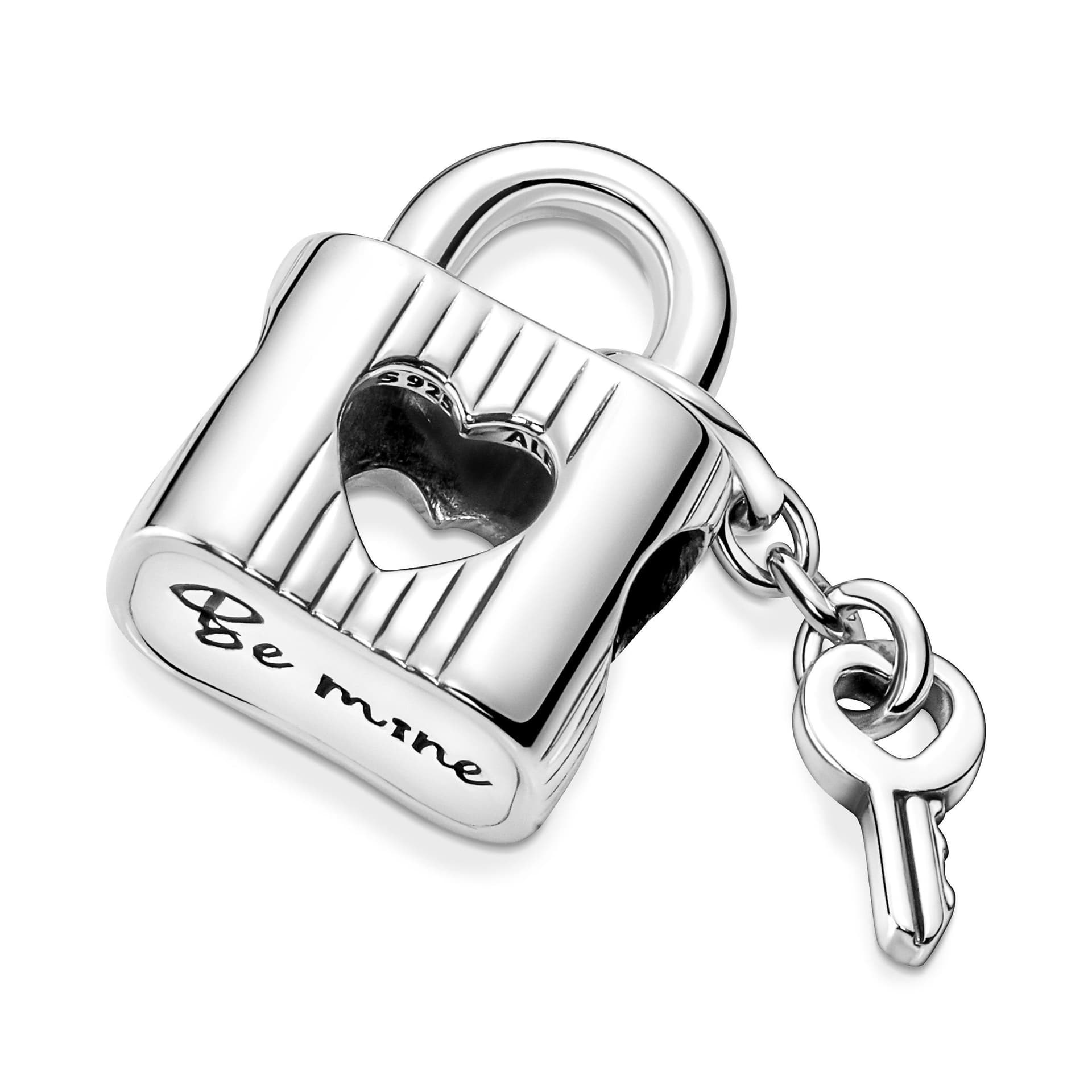 PANDORA - Charm Lucchetto & Chiave "Be Mine" in Bead Charm Alba Gioielli - Casoria, commercioVirtuoso.it