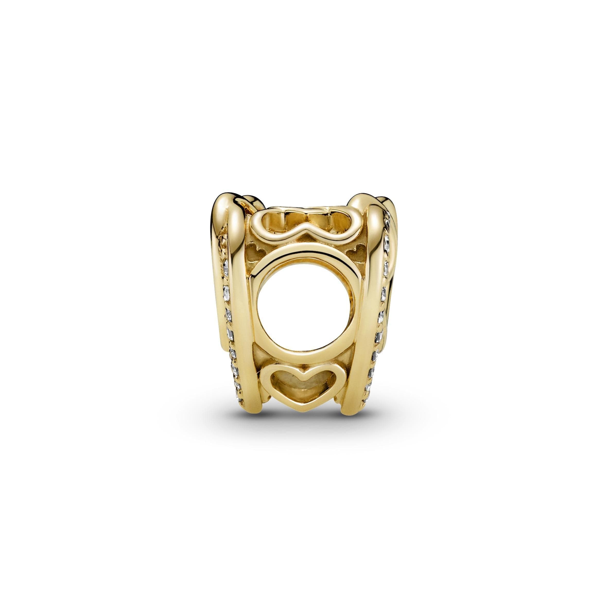 PANDORA - Charm Cuore Intrecciato con Pietre in Bead Charm Alba Gioielli - Casoria, commercioVirtuoso.it