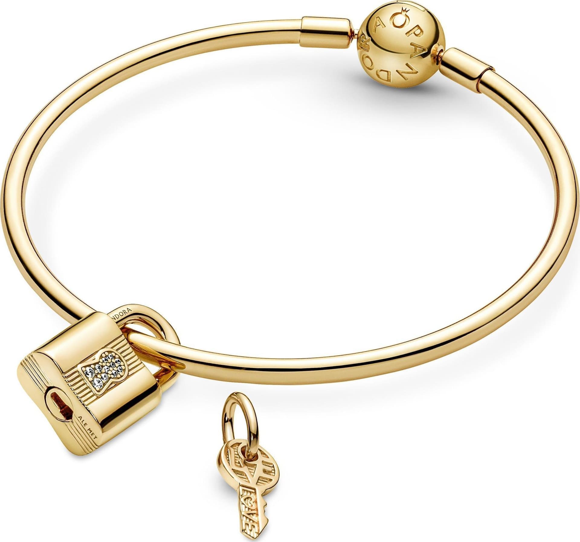 PANDORA - Charm Pendente Lucchetto e Chiave dell'Amore in Bead Charm Alba Gioielli - Casoria, commercioVirtuoso.it