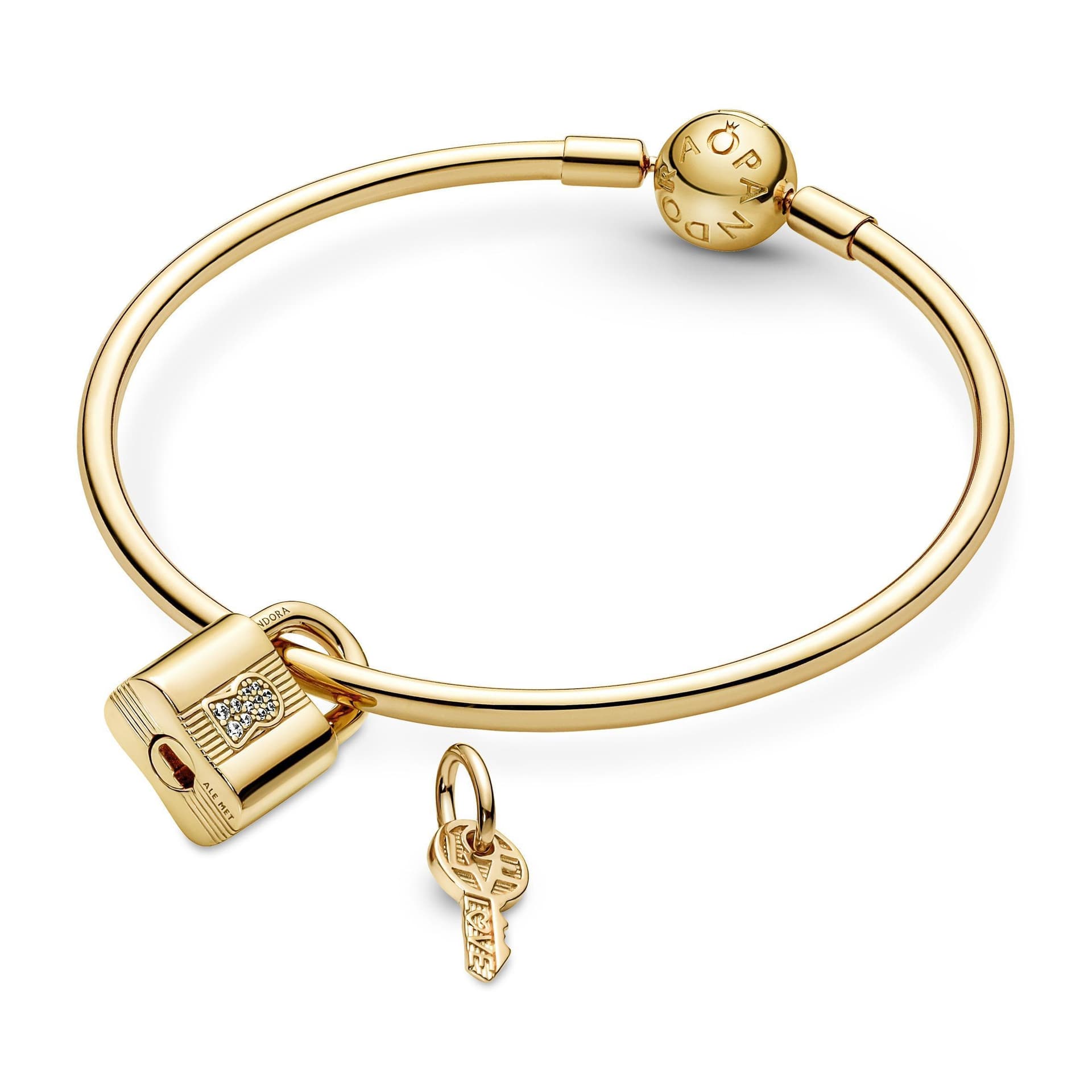 PANDORA - Charm Pendente Lucchetto e Chiave dell'Amore in Bead Charm Alba Gioielli - Casoria, commercioVirtuoso.it