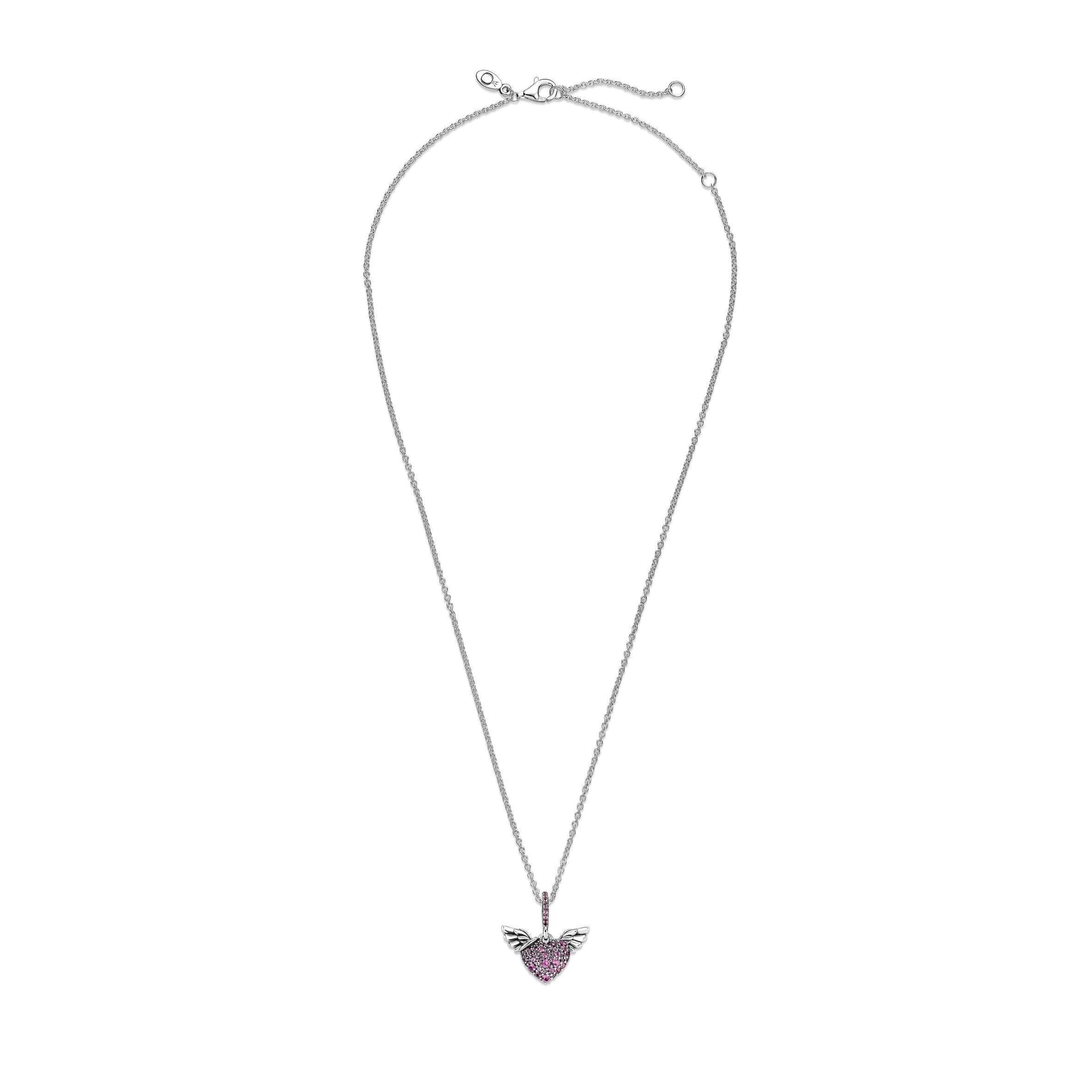 PANDORA - Collana Cuori Rosa con Ali in Collane Alba Gioielli - Casoria, commercioVirtuoso.it