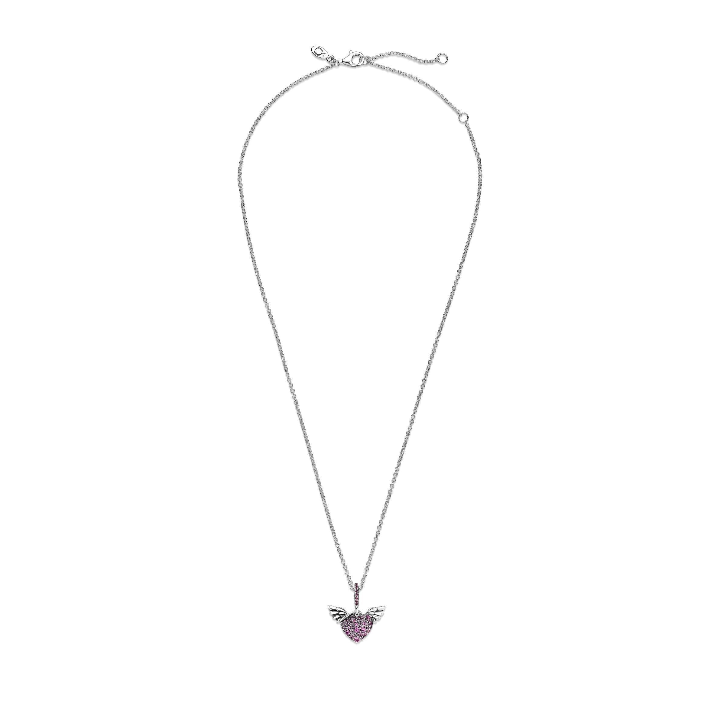 PANDORA - Collana Cuori Rosa con Ali in Collane Alba Gioielli - Casoria, commercioVirtuoso.it