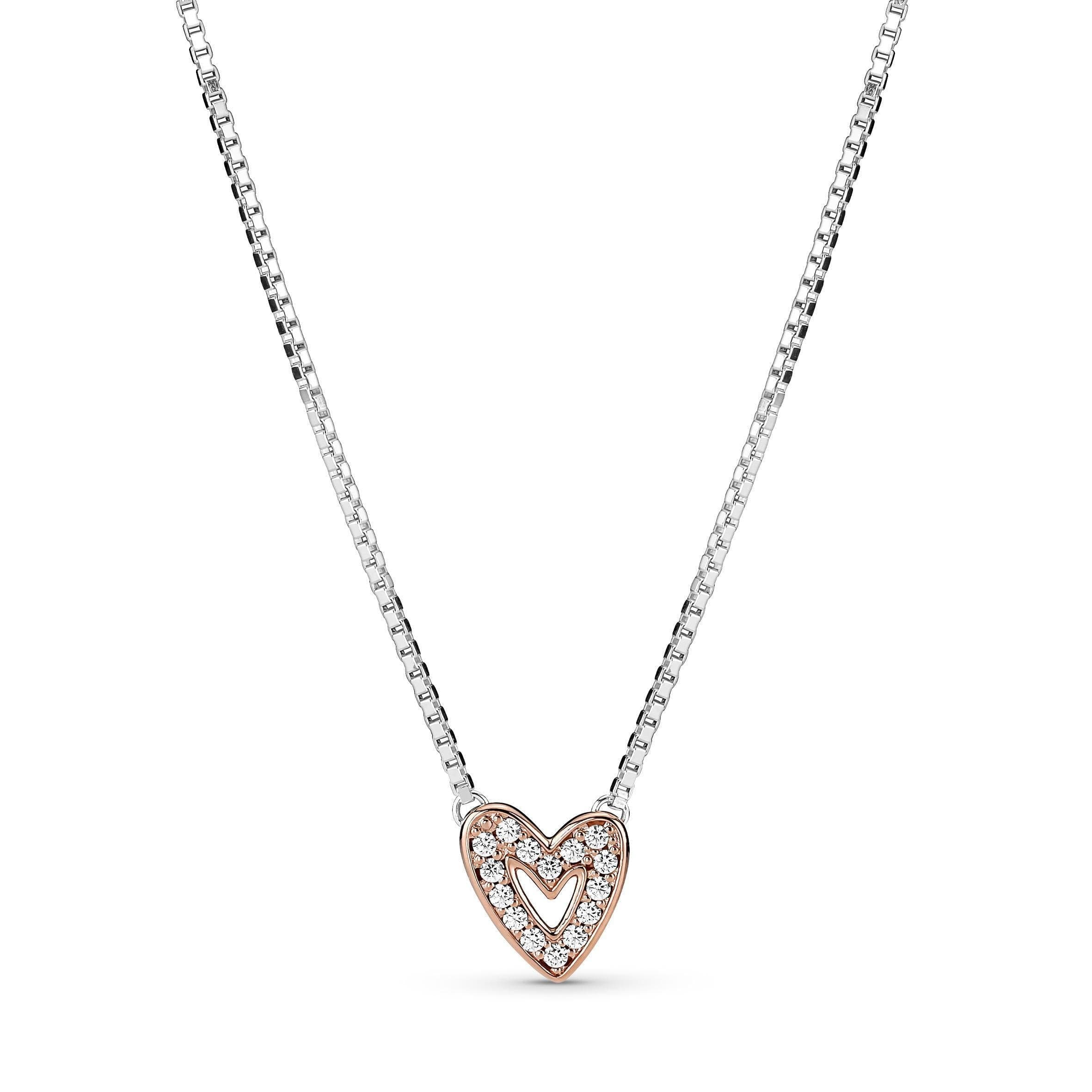 PANDORA - Collana Cuore Asimmetrico in Collane Alba Gioielli - Casoria, commercioVirtuoso.it