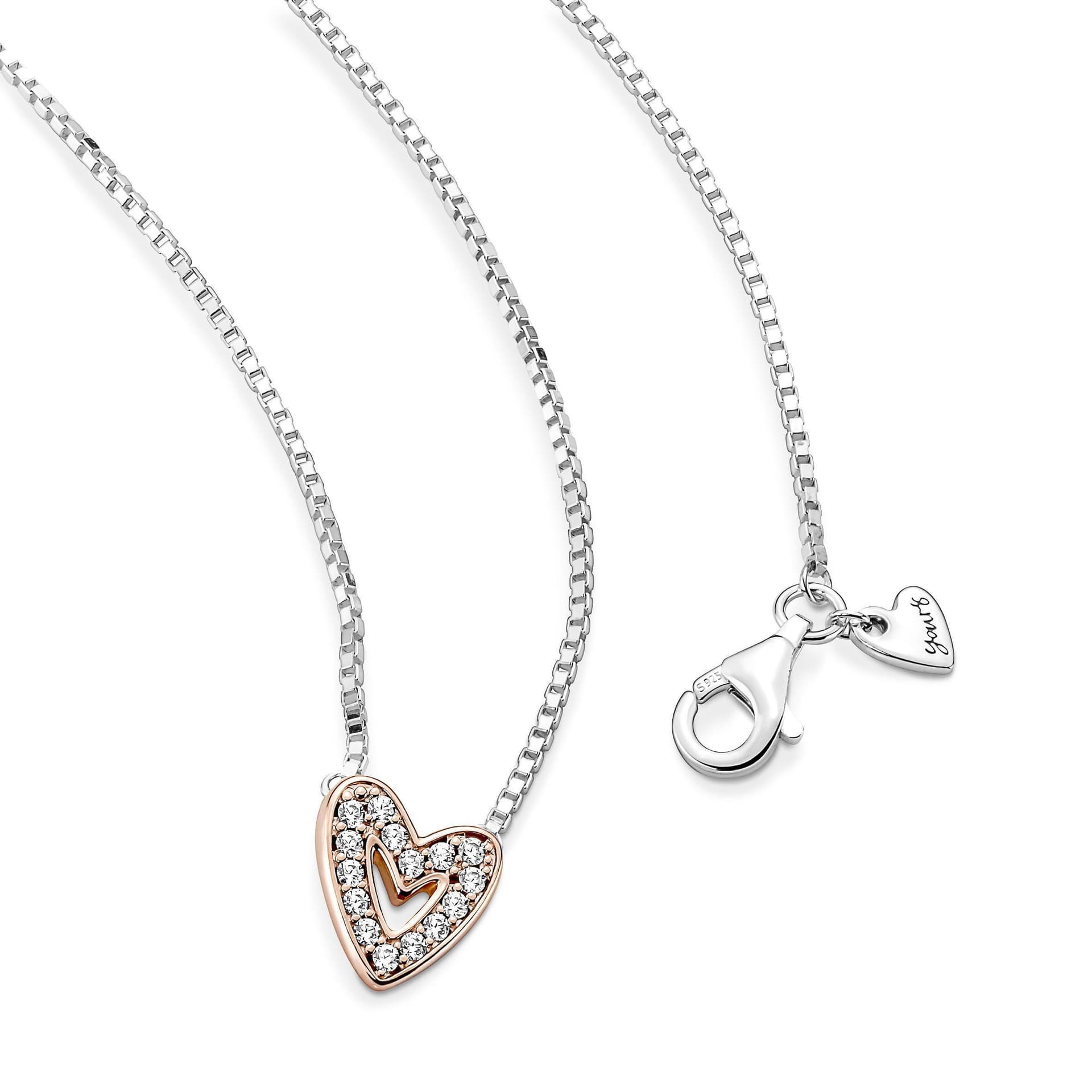 PANDORA - Collana Cuore Asimmetrico in Collane Alba Gioielli - Casoria, commercioVirtuoso.it