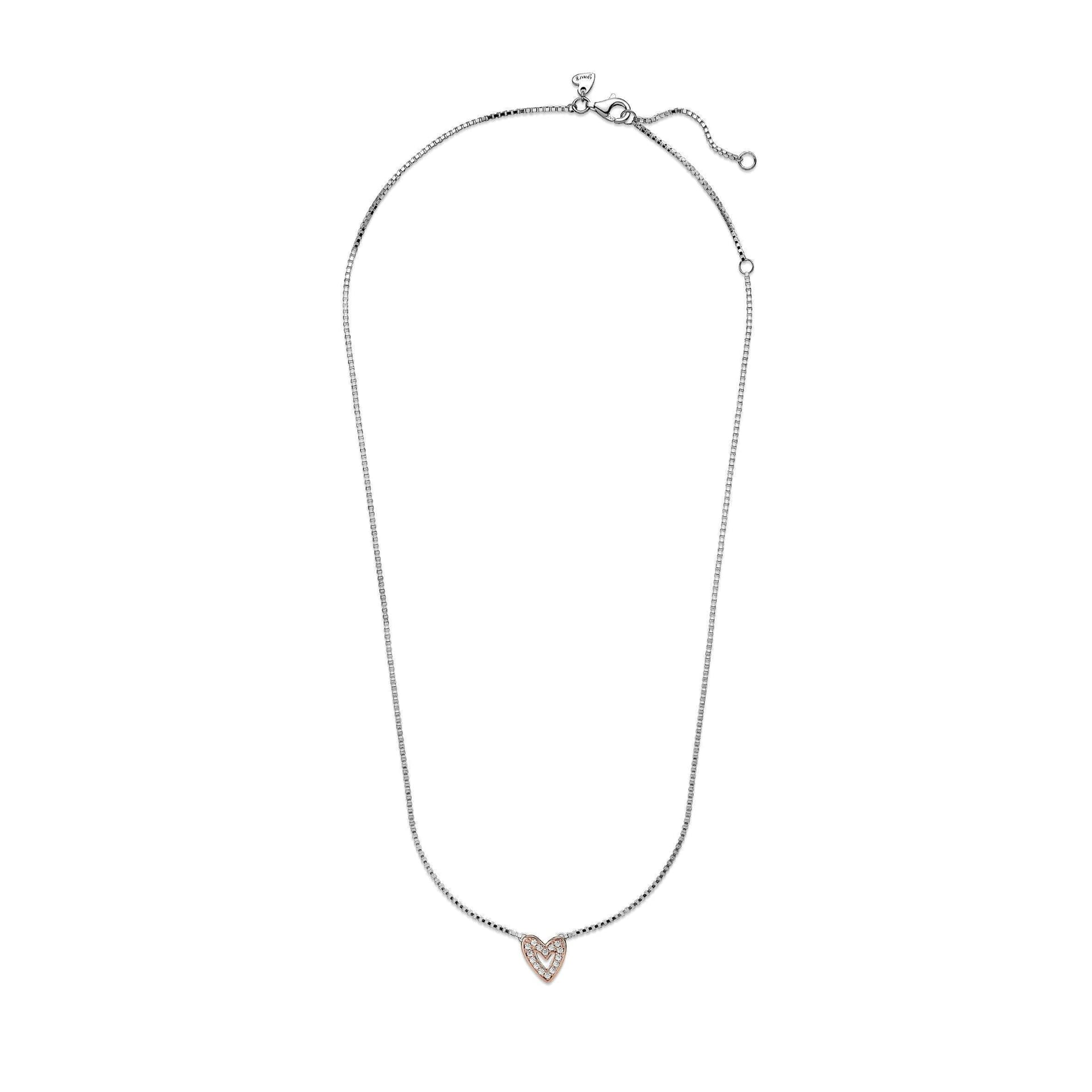 PANDORA - Collana Cuore Asimmetrico in Collane Alba Gioielli - Casoria, commercioVirtuoso.it