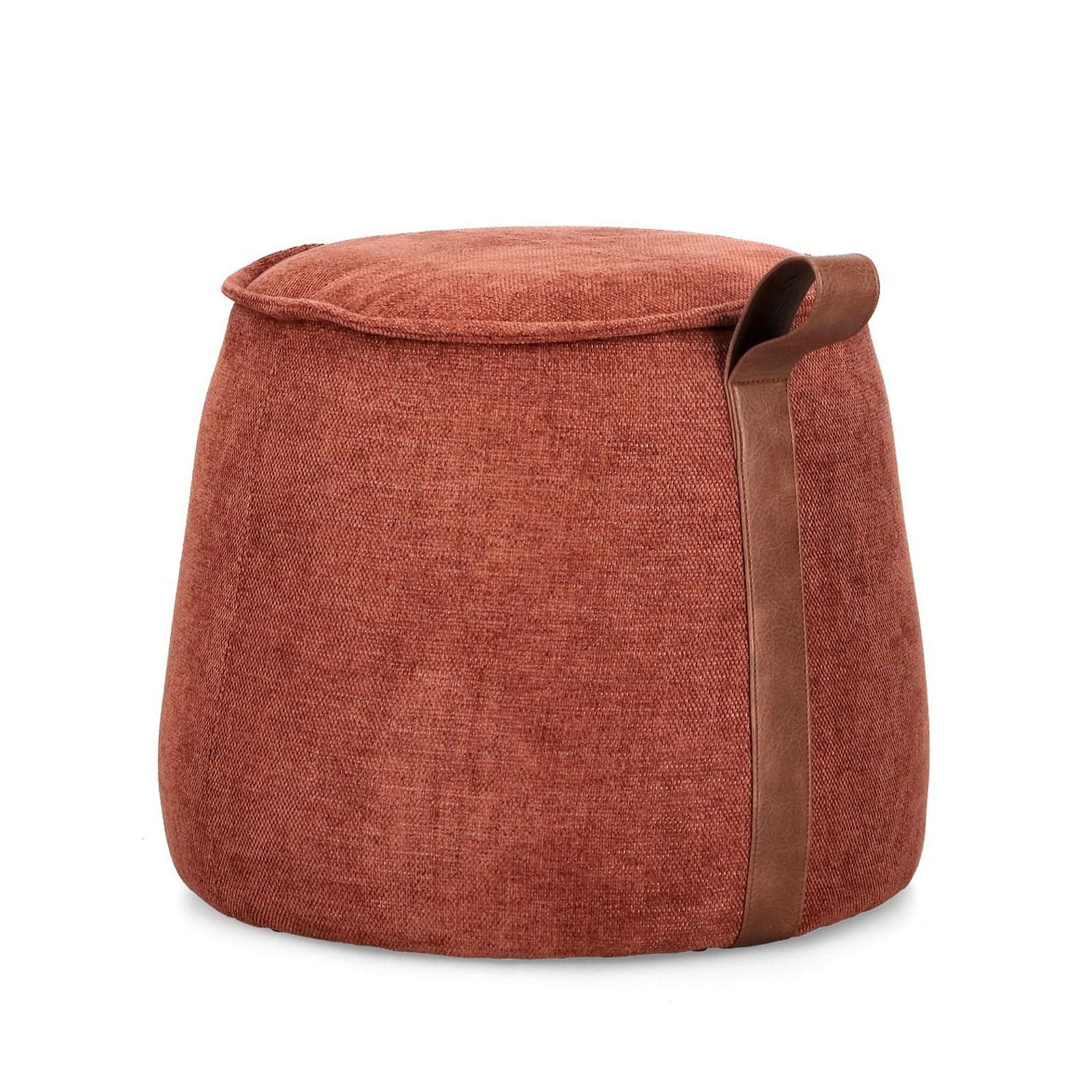 Pouf "Anila" struttura in MDF rivestimento in poliestere per interno – Ginger – Bizzotto Homemotion