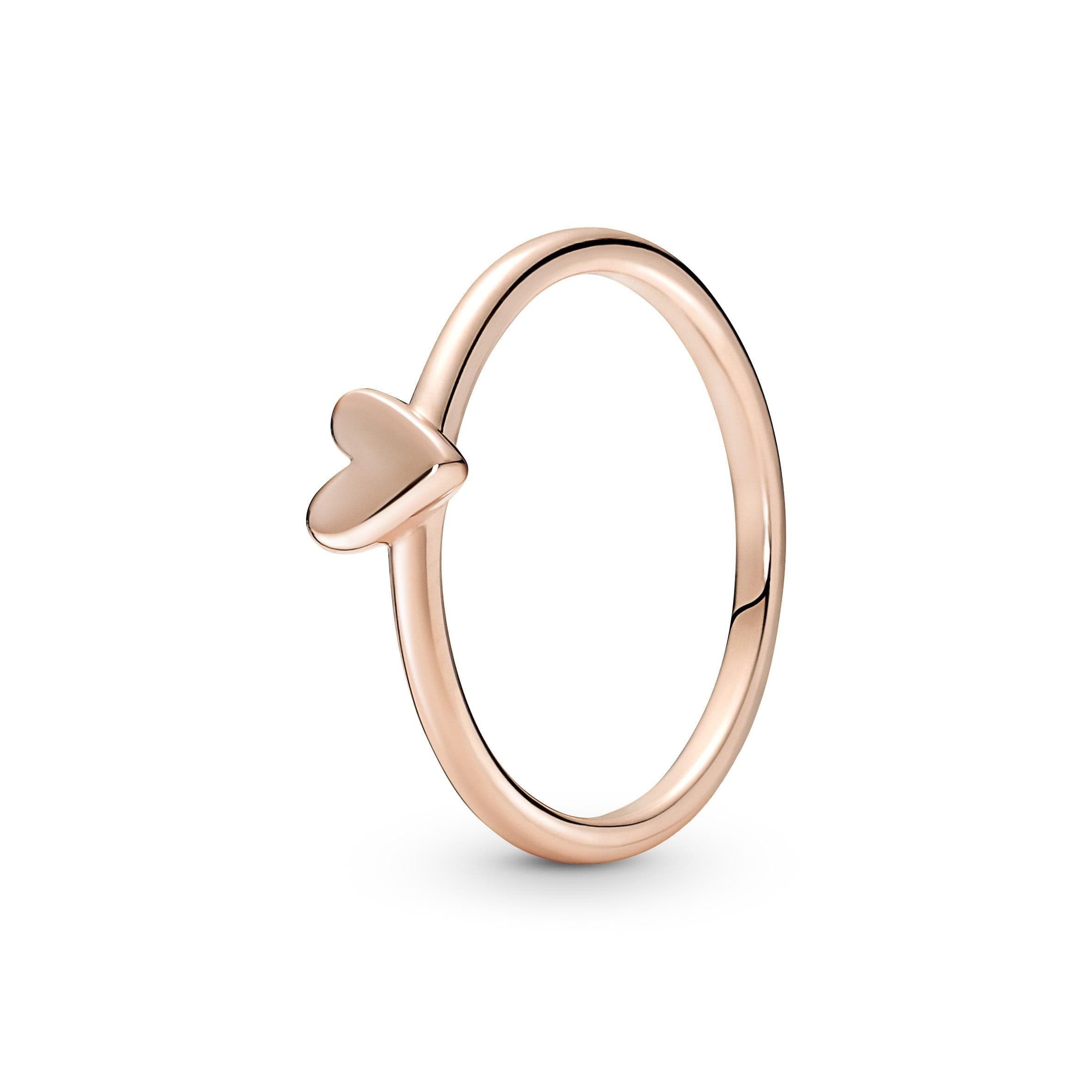 PANDORA - Anello Cuore Asimmetrico
