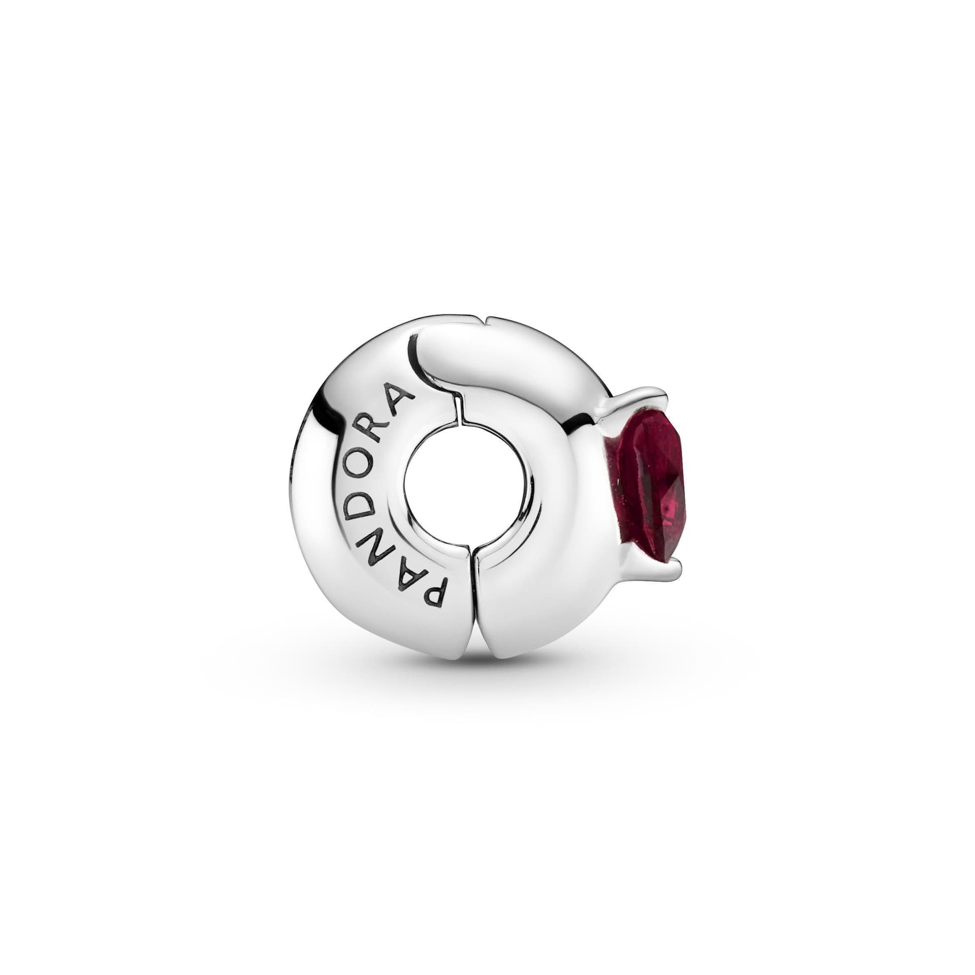 PANDORA - Clip Solitario Cuore rosso in Bead Charm Alba Gioielli - Casoria, commercioVirtuoso.it