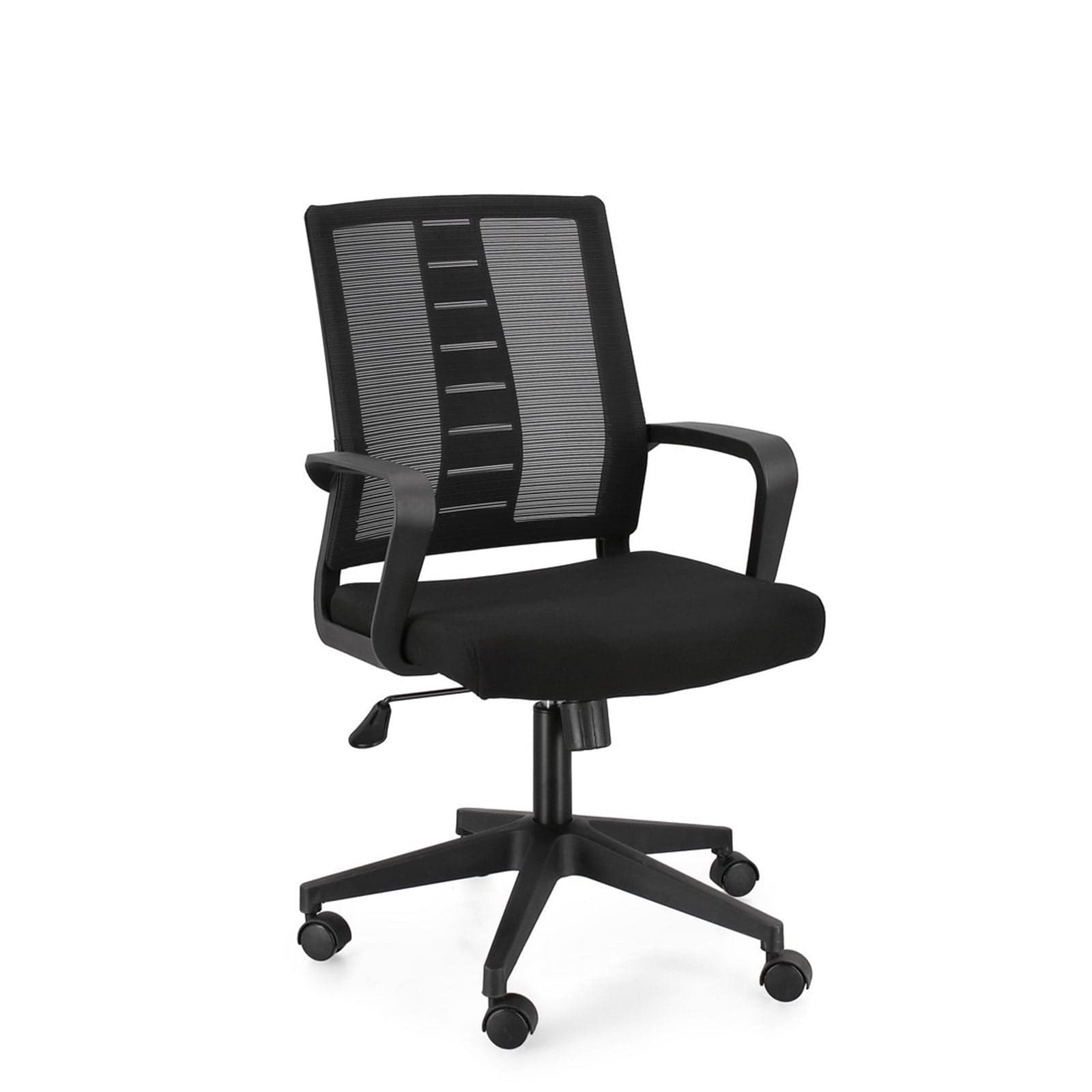 Sedia "Roman" da gaming ed ufficio ergonomica in poliestere con braccioli e ruote - 14
