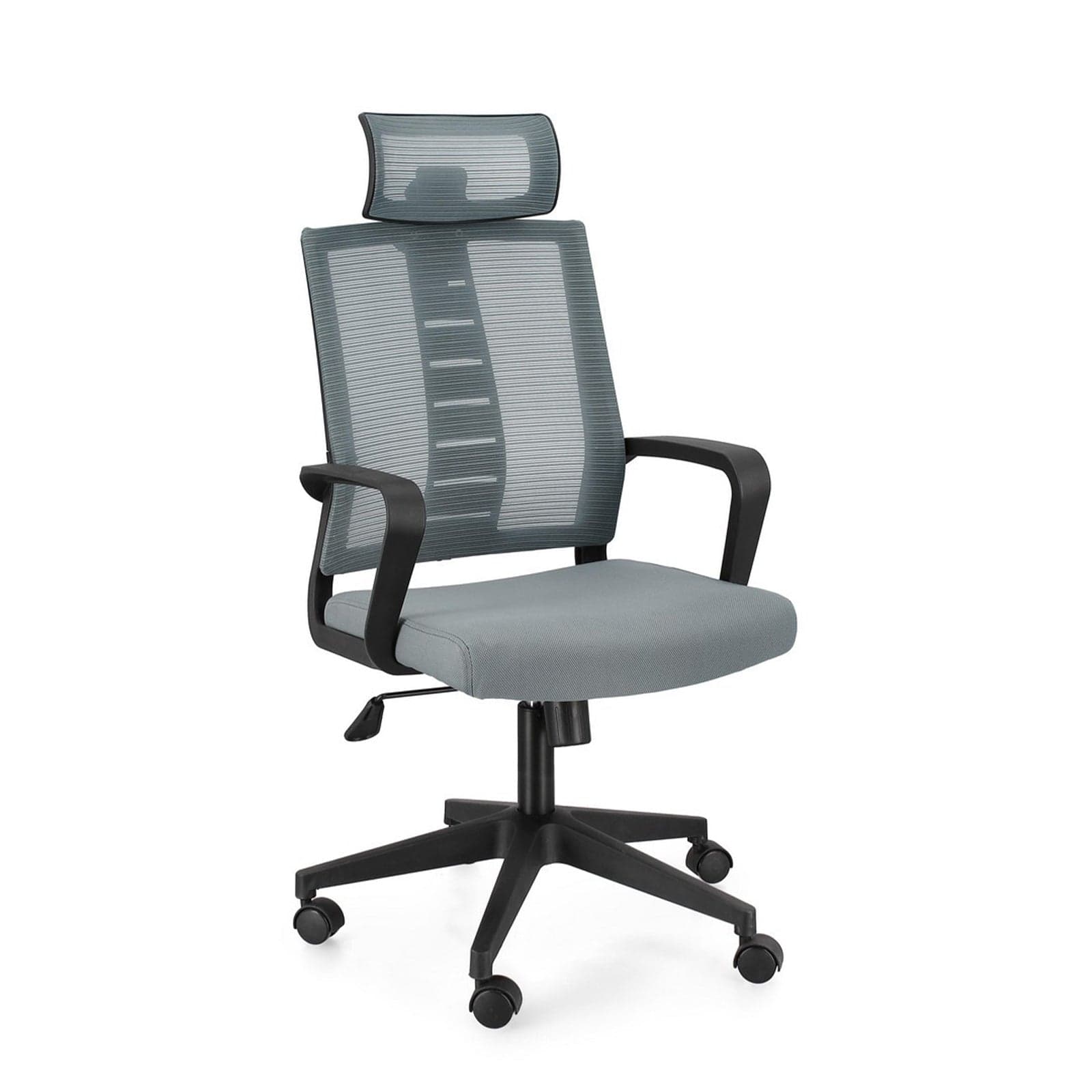 Poltrona "Roman" da gaming ed ufficio ergonomica in poliestere con braccioli e ruote - 16