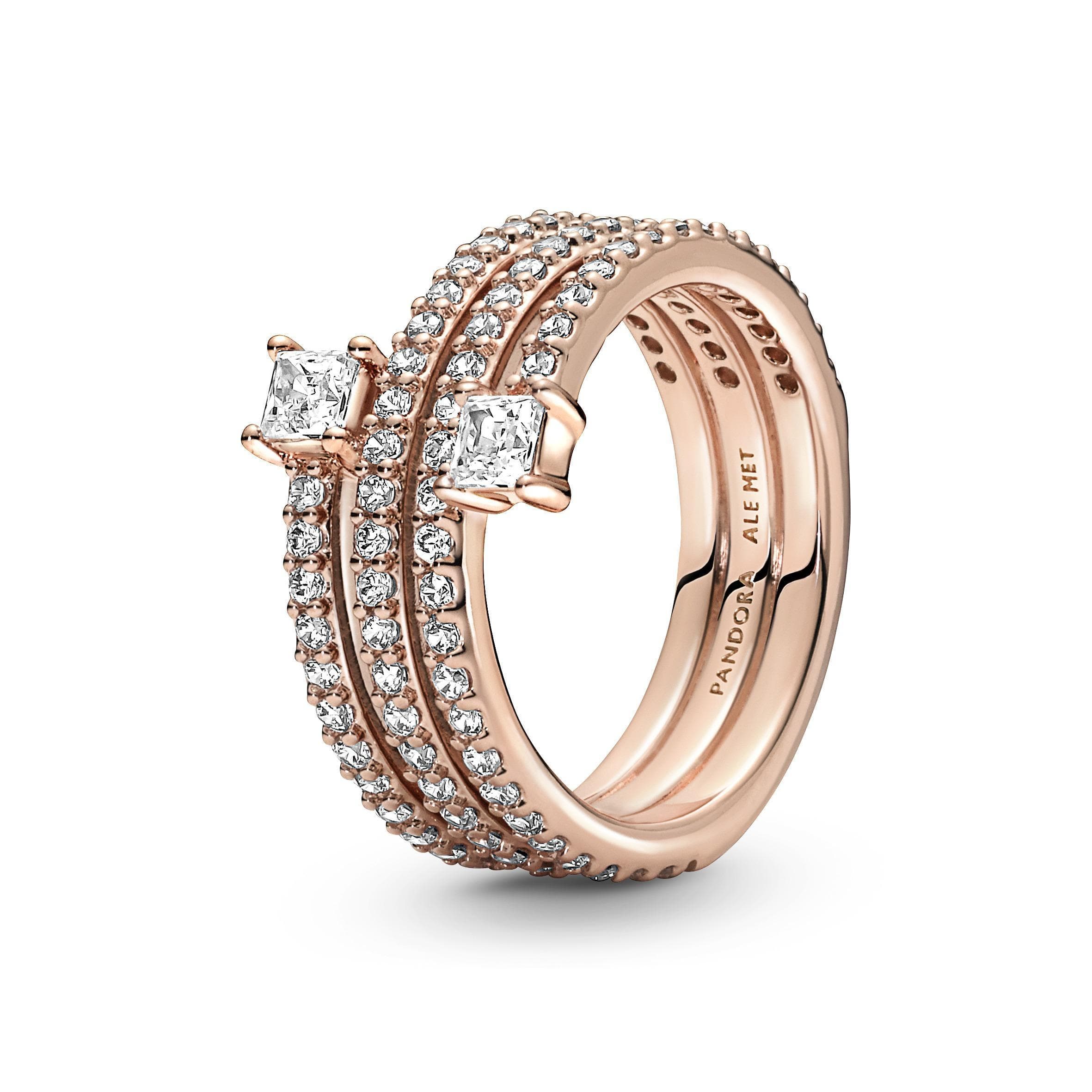 PANDORA - Anello a spirale tripla Rose gold in Anelli Alba Gioielli - Casoria, commercioVirtuoso.it