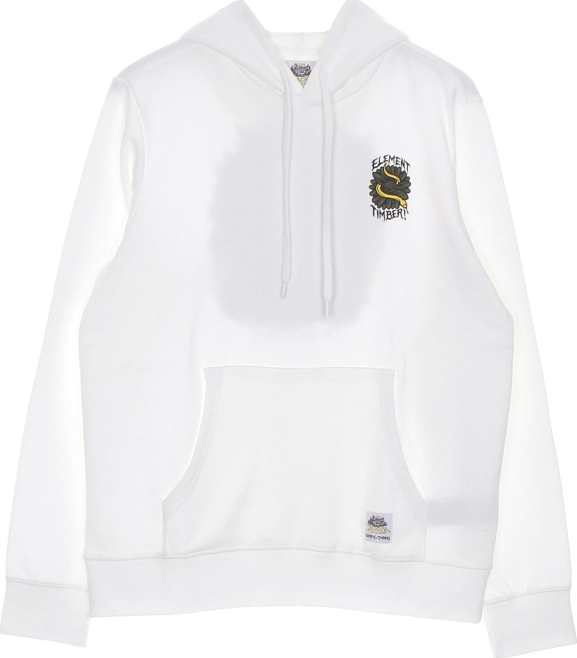 ELEMENT Felpa Leggera Cappuccio Uomo Covered Hood X Timber Optic White da uomo in Felpe con cappuccio Drestige - Casamassima, commercioVirtuoso.it