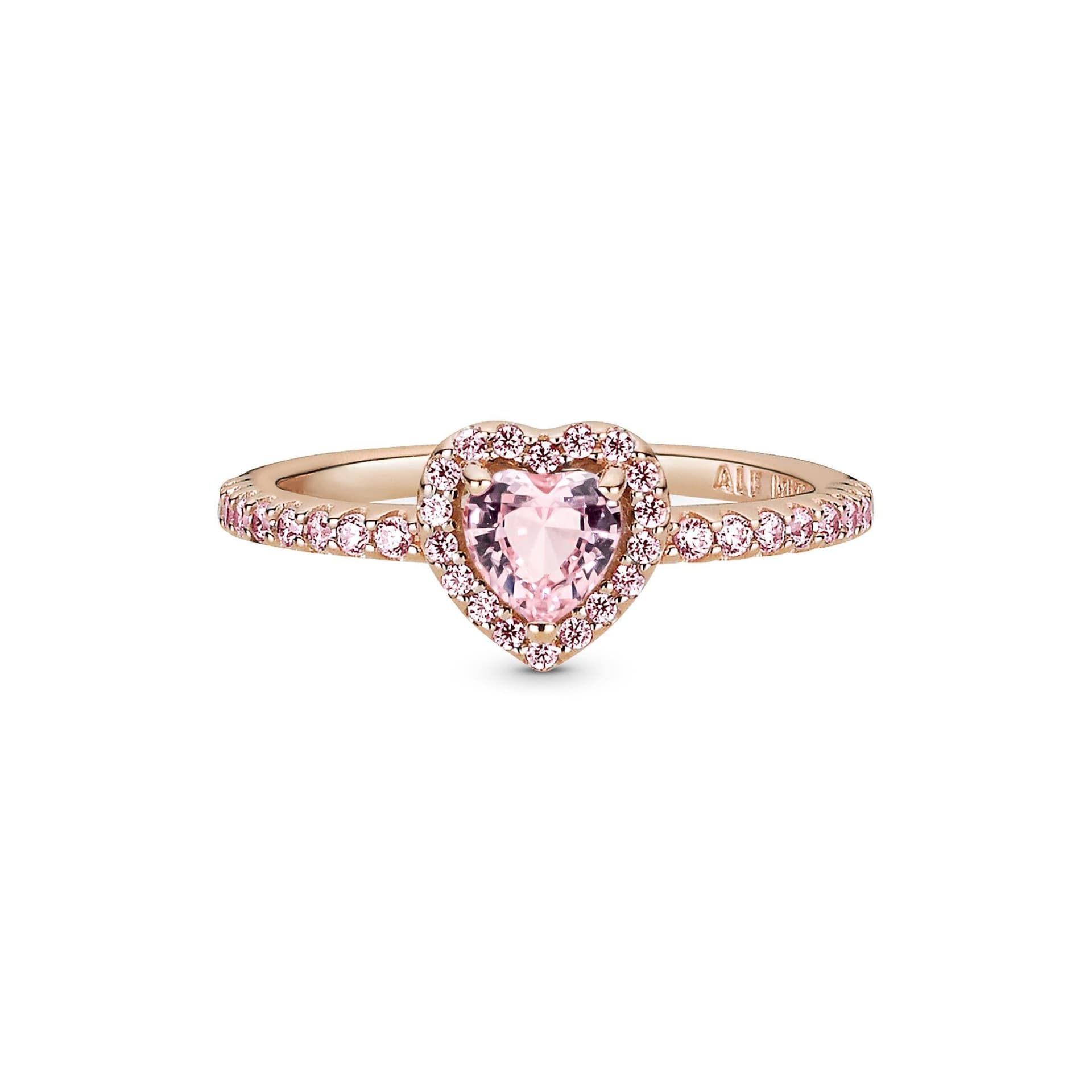 PANDORA - Anello Cuore in rilievo scintillante Rose gold and orchid pink in Anelli Alba Gioielli - Casoria, commercioVirtuoso.it
