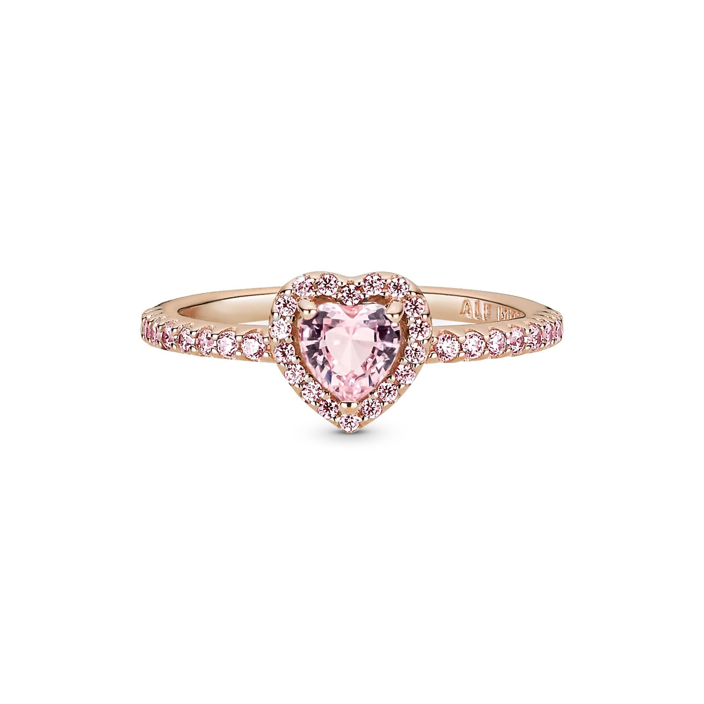 PANDORA - Anello Cuore in rilievo scintillante Rose gold and orchid pink in Anelli Alba Gioielli - Casoria, commercioVirtuoso.it