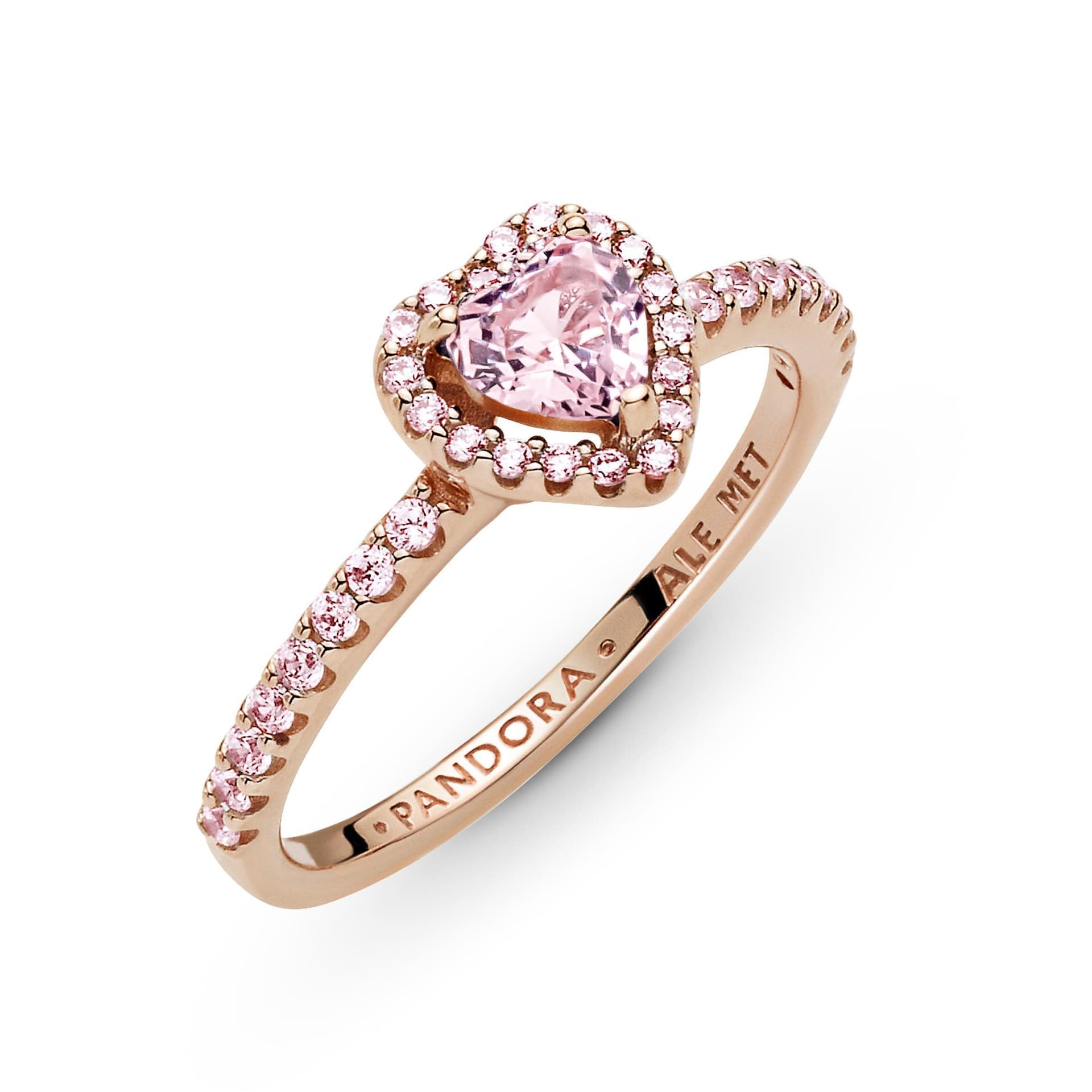 PANDORA - Anello Cuore in rilievo scintillante Rose gold and orchid pink in Anelli Alba Gioielli - Casoria, commercioVirtuoso.it