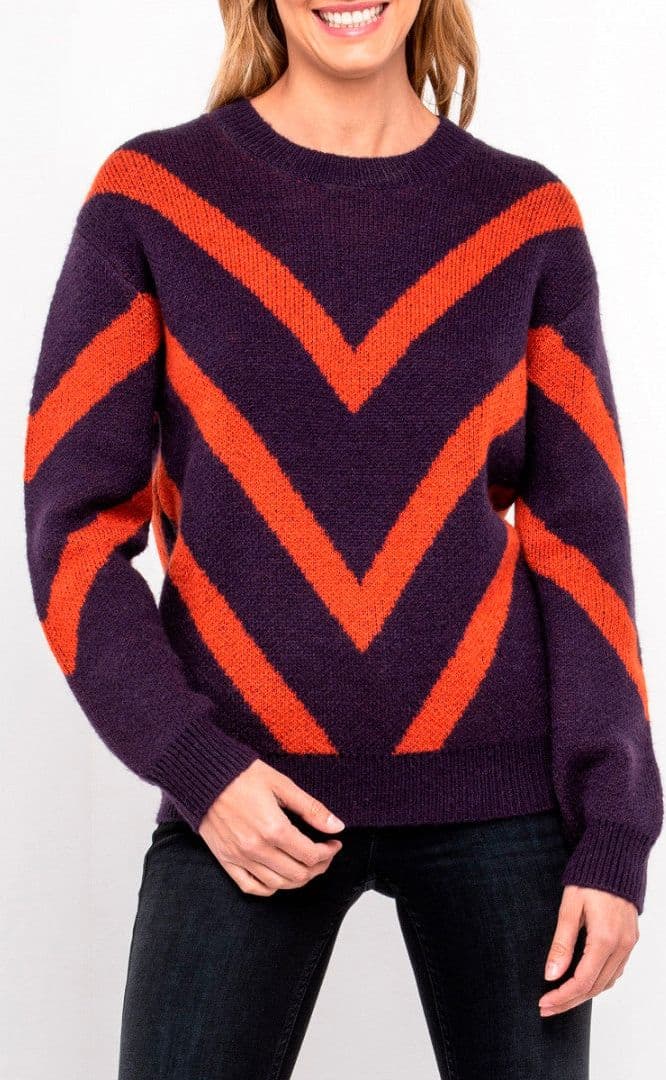 Lee Maglione Donna Pattern Knit Viola L52PLEKL
