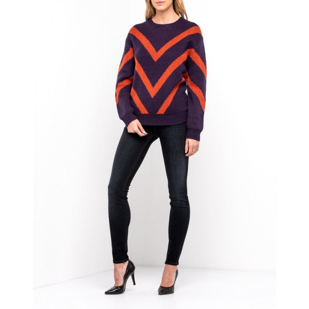 Lee Maglione Donna Pattern Knit Viola L52PLEKL in Maglioni Scontolo.net - Potenza, commercioVirtuoso.it